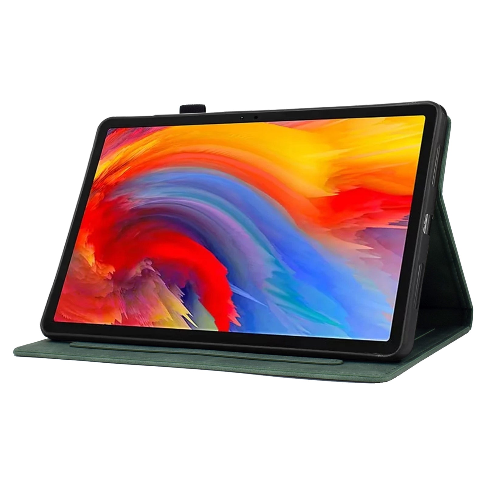 For Lenovo Tab M11 / Xiaoxin Pad 11 2024 Case Pattern Imprinted Card Holder Leather + TPU Protective Tablet Cover