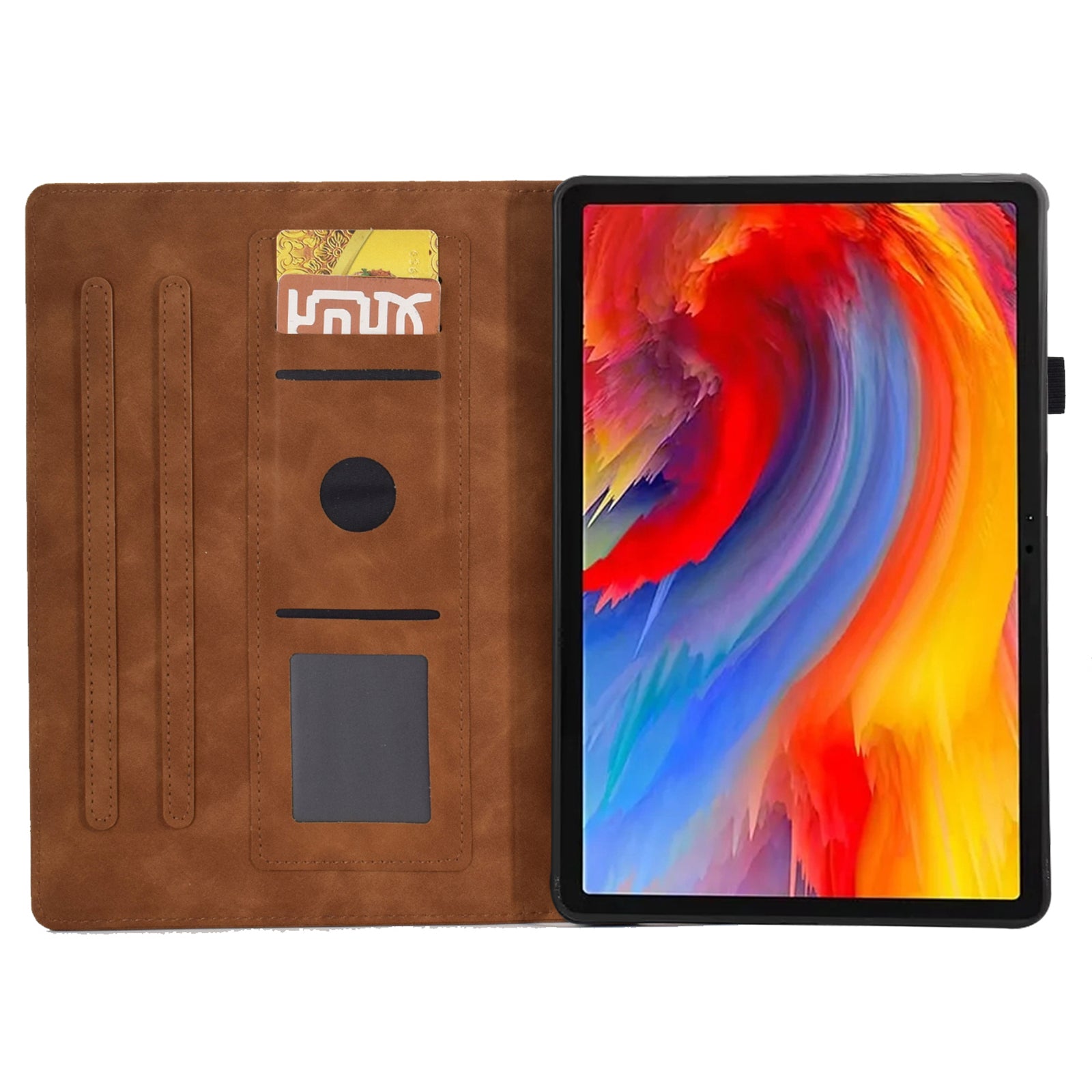 For Lenovo Tab M11 / Xiaoxin Pad 11 2024 Case Microfiber Leather Iron Tower Pattern Tablet Cover