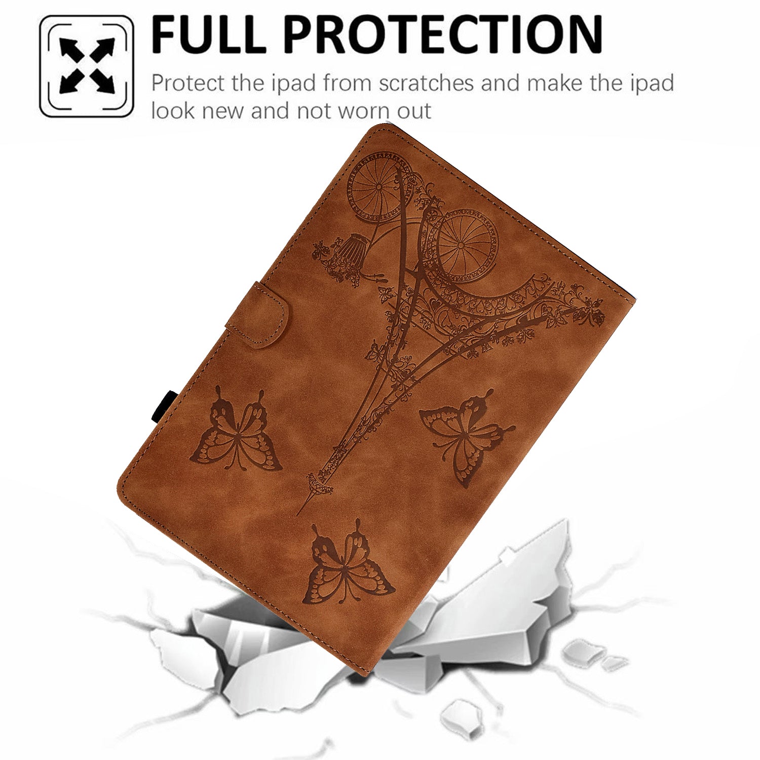For Lenovo Tab M11 / Xiaoxin Pad 11 2024 Case Microfiber Leather Iron Tower Pattern Tablet Cover
