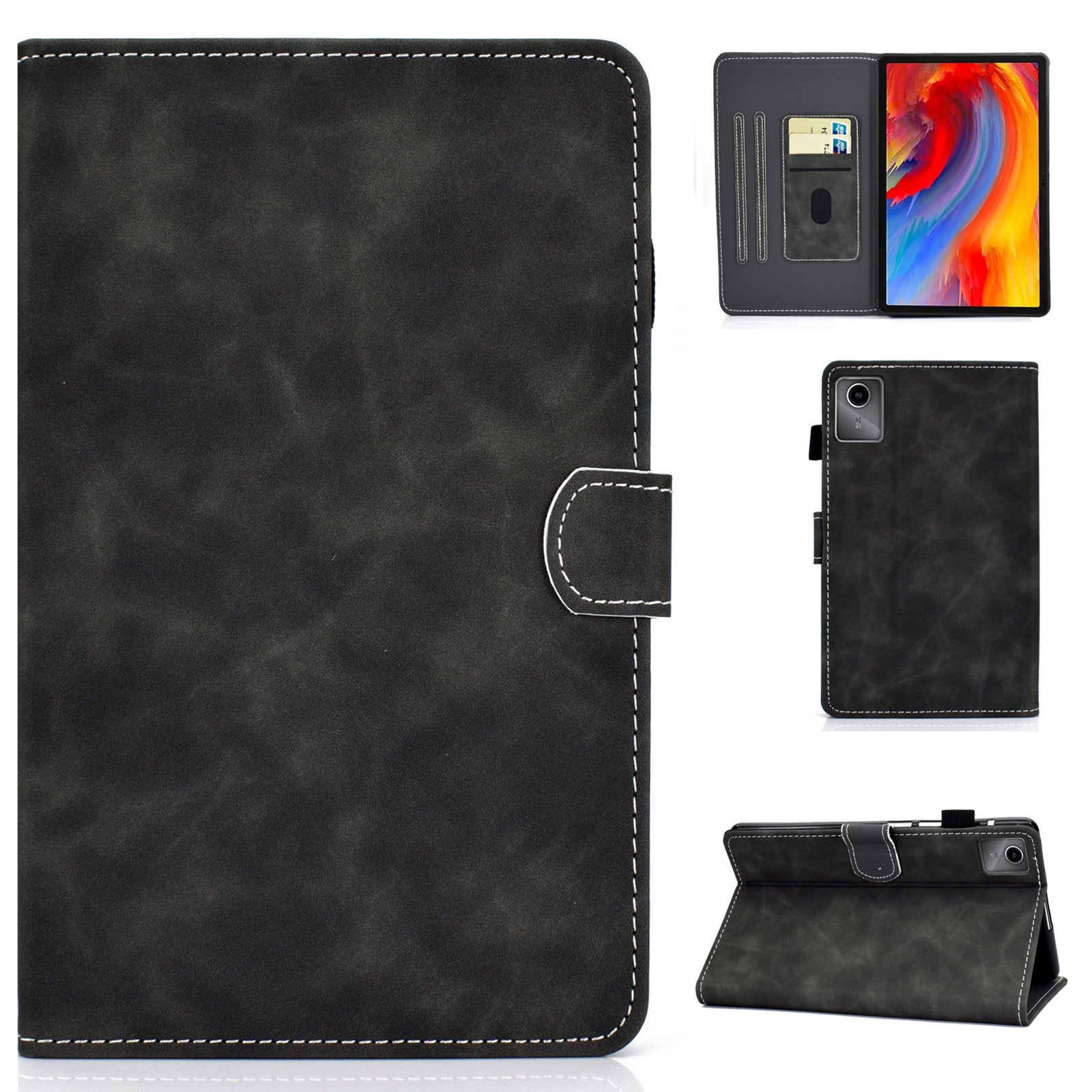 For Lenovo Tab M11 / Xiaoxin Pad 11 2024 Tablet Cover Shockproof Leather Card Holder Stand Case