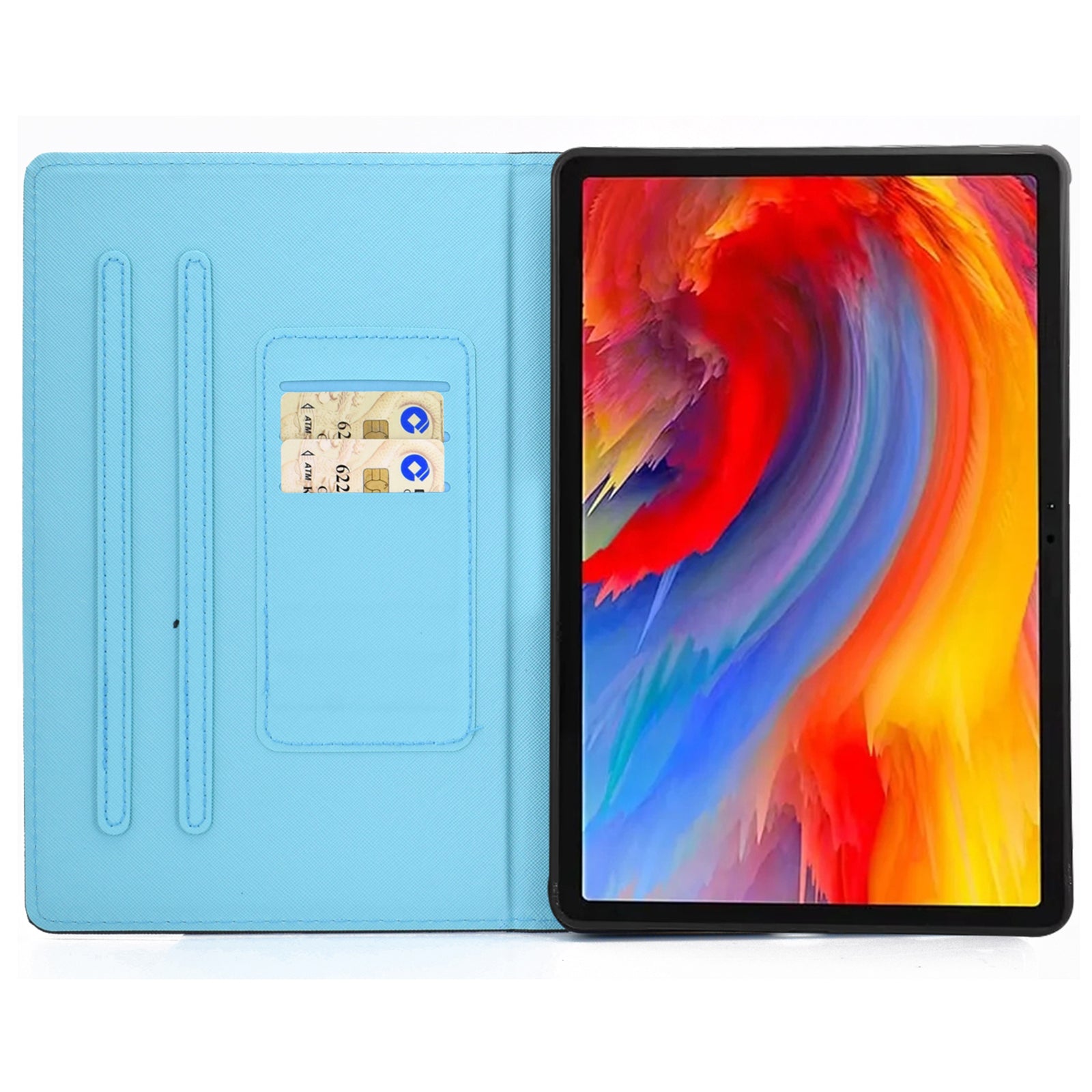 For Lenovo Tab M11 / Xiaoxin Pad 11 2024 Leather Case Pattern Printing Tablet Cover with Card Slots