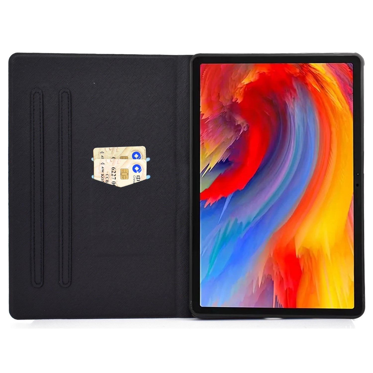 For Lenovo Tab M11 / Xiaoxin Pad 11 2024 Case Card Holder Pattern Leather Tablet Cover