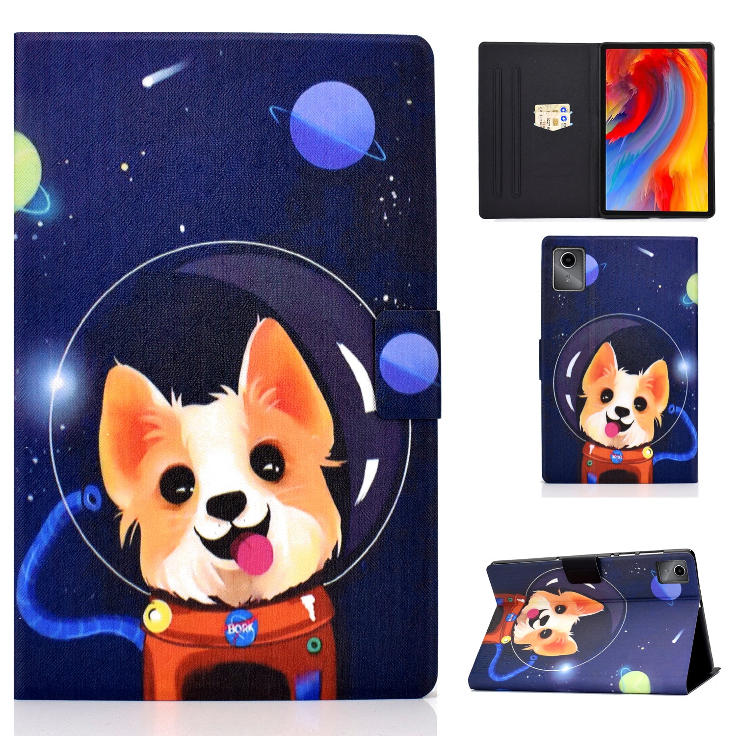 For Lenovo Tab M11 / Xiaoxin Pad 11 2024 Case Card Holder Pattern Leather Tablet Cover