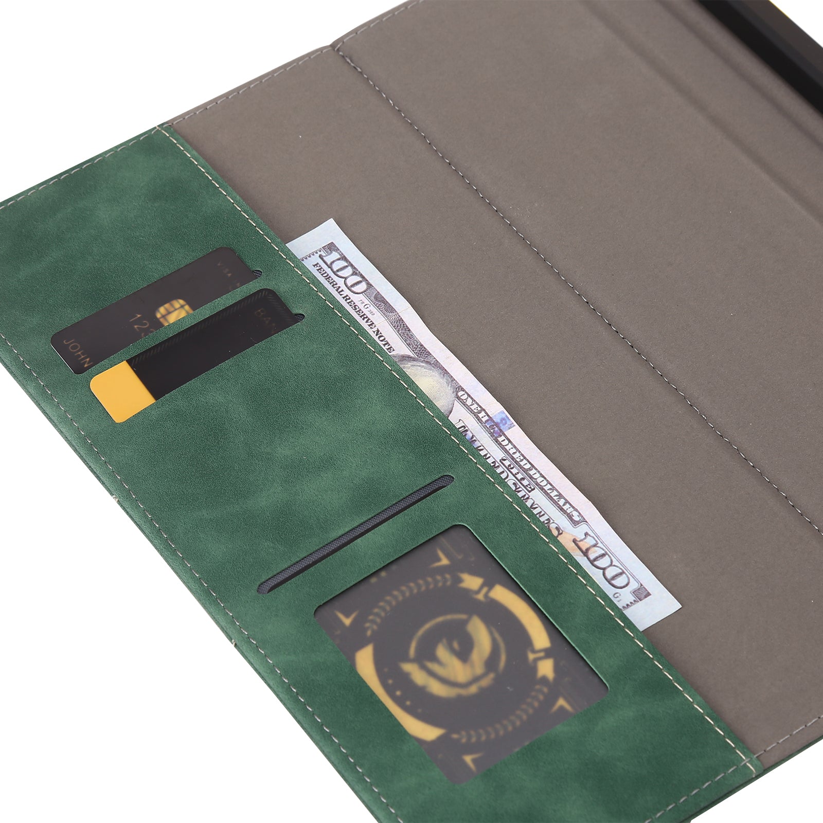 For iPad Air (2020) / (2022) / iPad Pro 11 (2018) / (2020) / (2021) / (2022) Leather Case Pen Slot Wallet Leather Cover