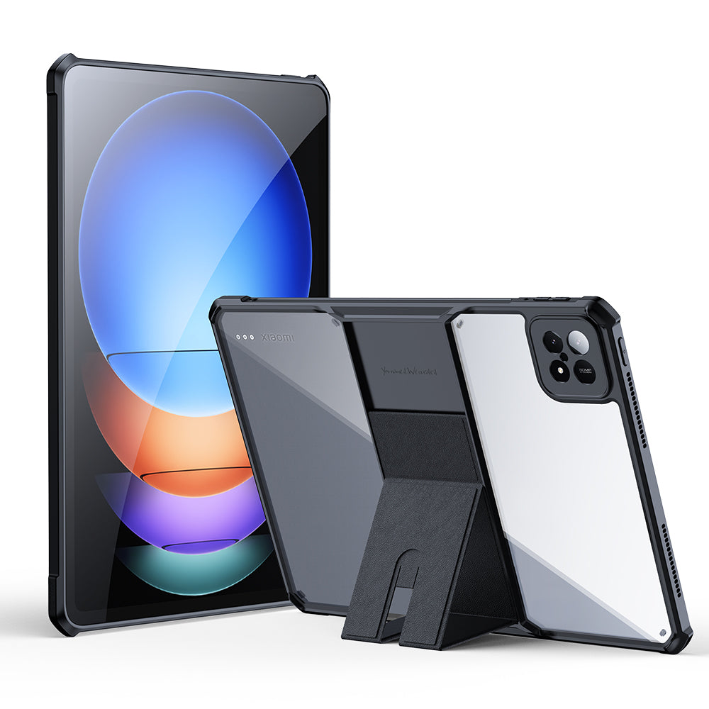 XUNDD For Xiaomi Pad 6S Pro 12.4 Case TPU+PC+PU Anti-drop Tablet Cover with Kickstand