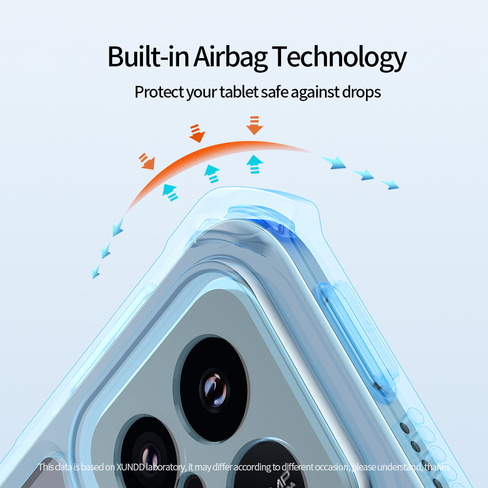XUNDD For Xiaomi Pad 6S Pro 12.4 Case TPU+PC+PU Anti-drop Tablet Cover with Kickstand