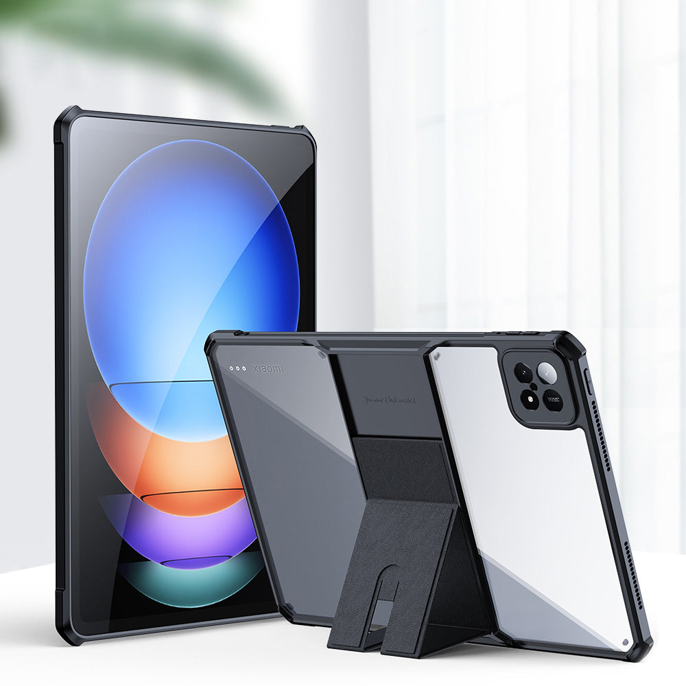 XUNDD For Xiaomi Pad 6S Pro 12.4 Case TPU+PC+PU Anti-drop Tablet Cover with Kickstand