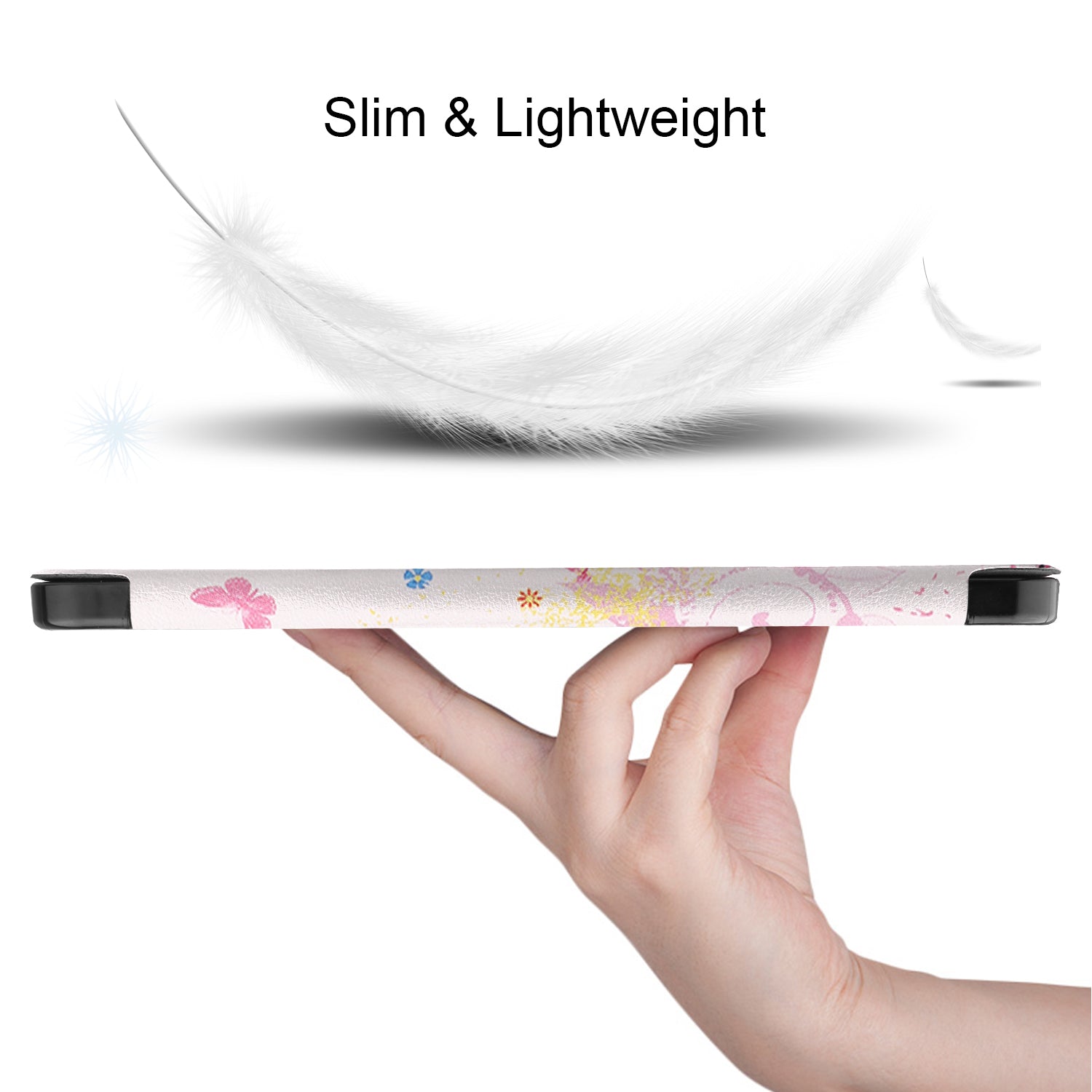 For iPad Air 11 (2024) Case Pattern Printing Protective Cover with Pen Slot and Tri-fold Stand