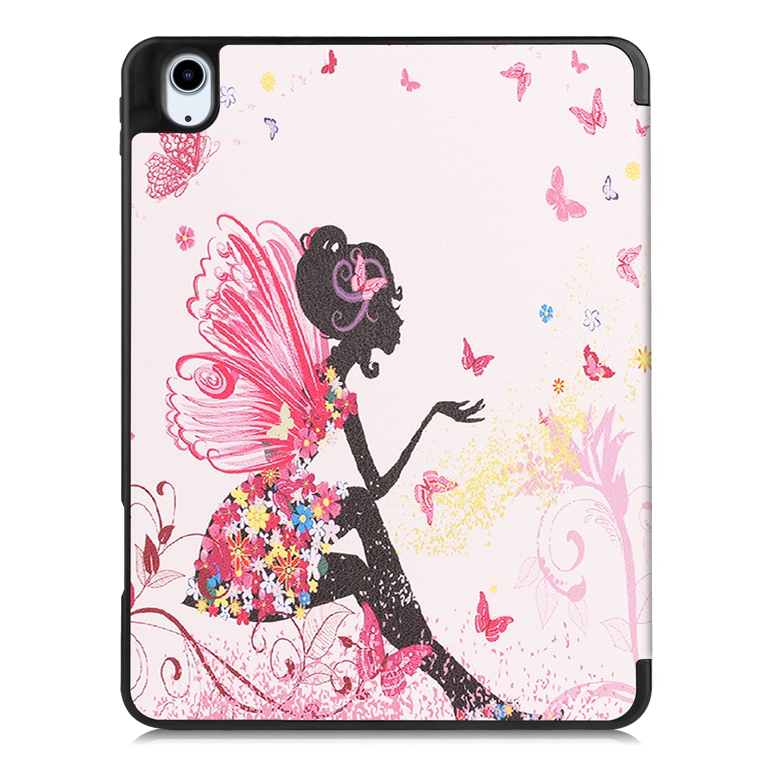 For iPad Air 11 (2024) Case Pattern Printing Protective Cover with Pen Slot and Tri-fold Stand