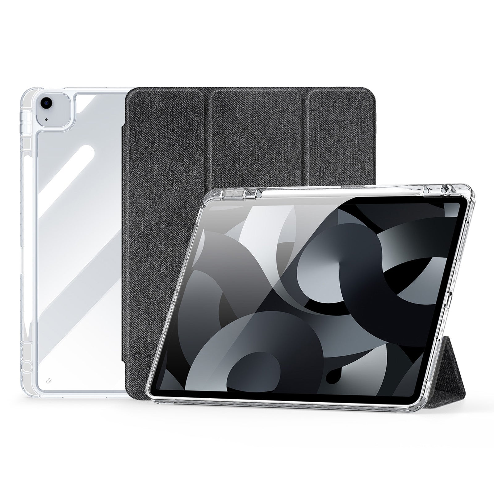 DUX DUCIS Unid Series For iPad Air 13 (2024) Case TPU+PC+PU Clear Tablet Cover Auto Wake / Sleep