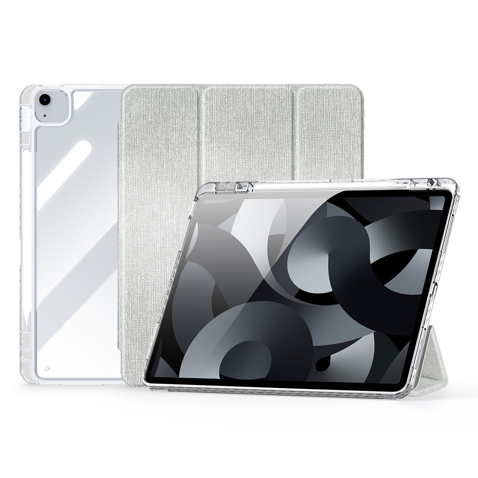 DUX DUCIS Unid Series For iPad Air 13 (2024) Case TPU+PC+PU Clear Tablet Cover Auto Wake / Sleep