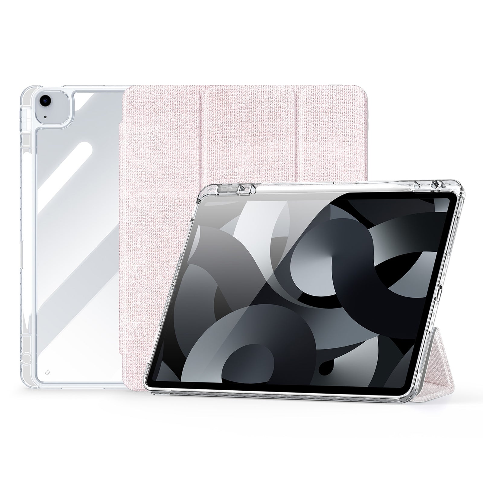 DUX DUCIS Unid Series For iPad Air 13 (2024) Case TPU+PC+PU Clear Tablet Cover Auto Wake / Sleep
