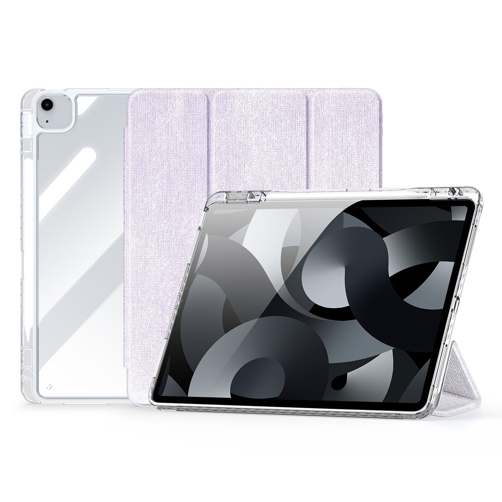 DUX DUCIS Unid Series For iPad Air 13 (2024) Case TPU+PC+PU Clear Tablet Cover Auto Wake / Sleep