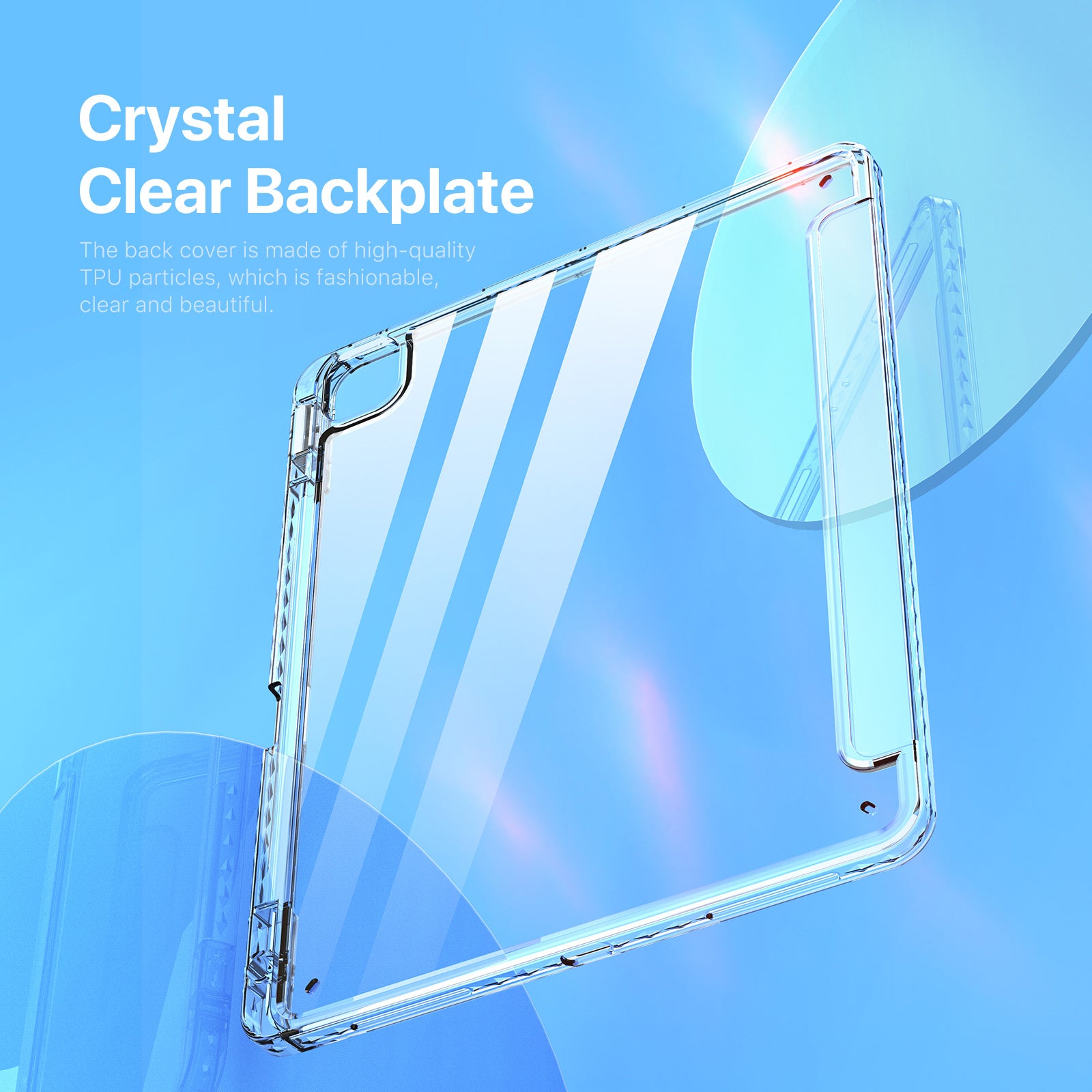 DUX DUCIS Unid Series For iPad Pro 13 (2024) Clear Tablet Case TPU+PC+PU Auto Wake / Sleep Cover with Pen Slot