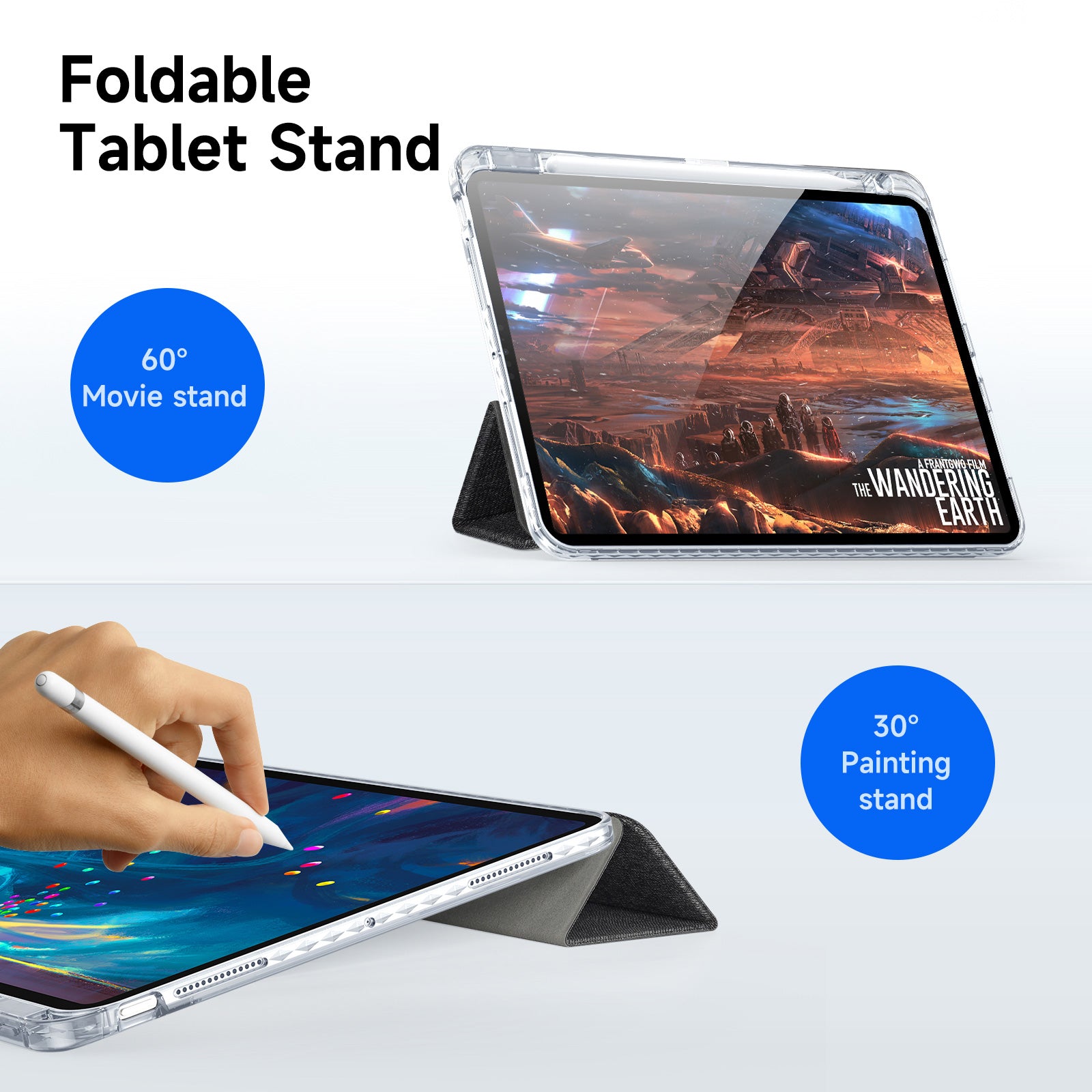 DUX DUCIS Unid Series For iPad Pro 11 (2024) Clear Case TPU+PC+Leather Cover with Auto Wake / Sleep