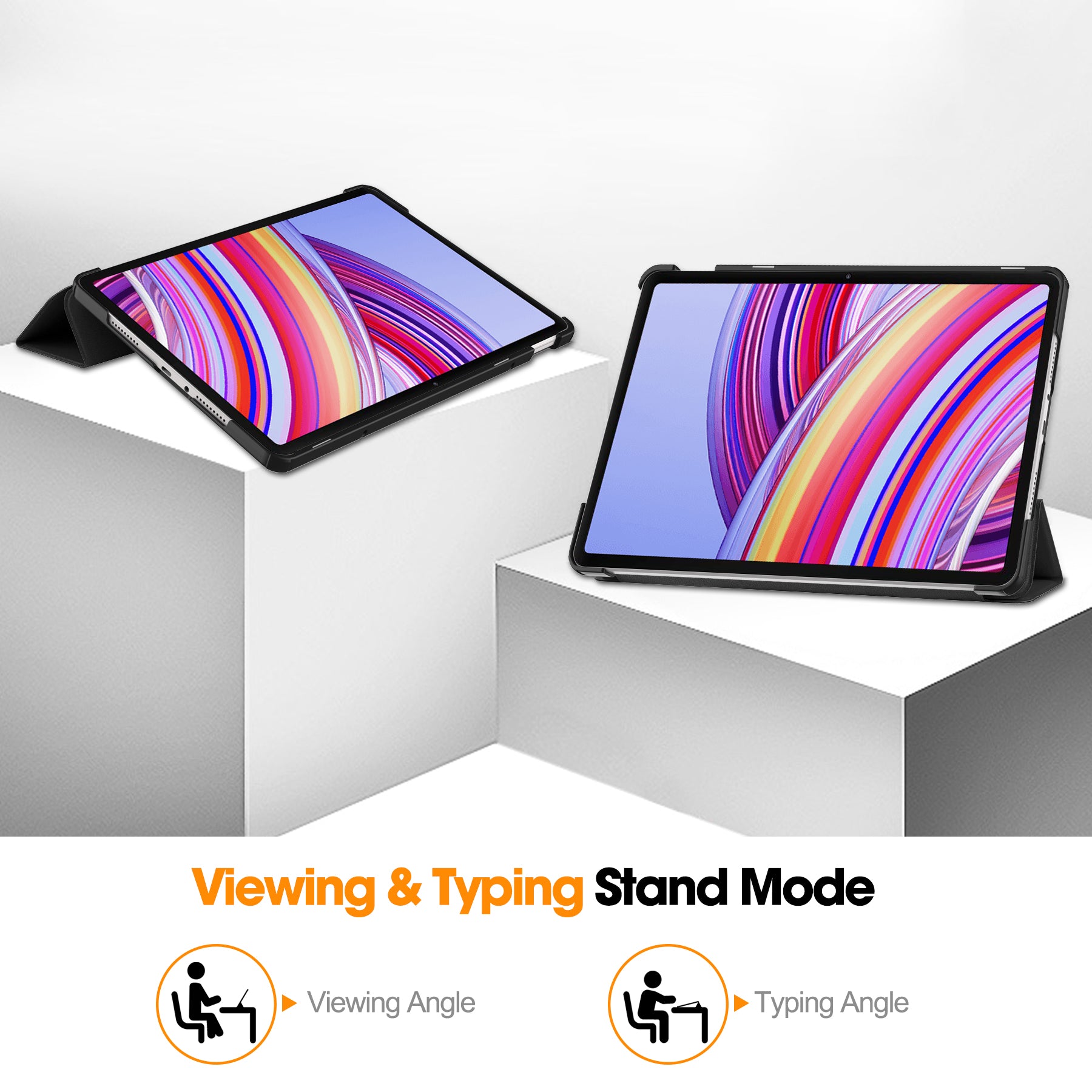 For Xiaomi Redmi Pad Pro Case Tri-fold Stand Leather Tablet Cover with Auto Wake / Sleep