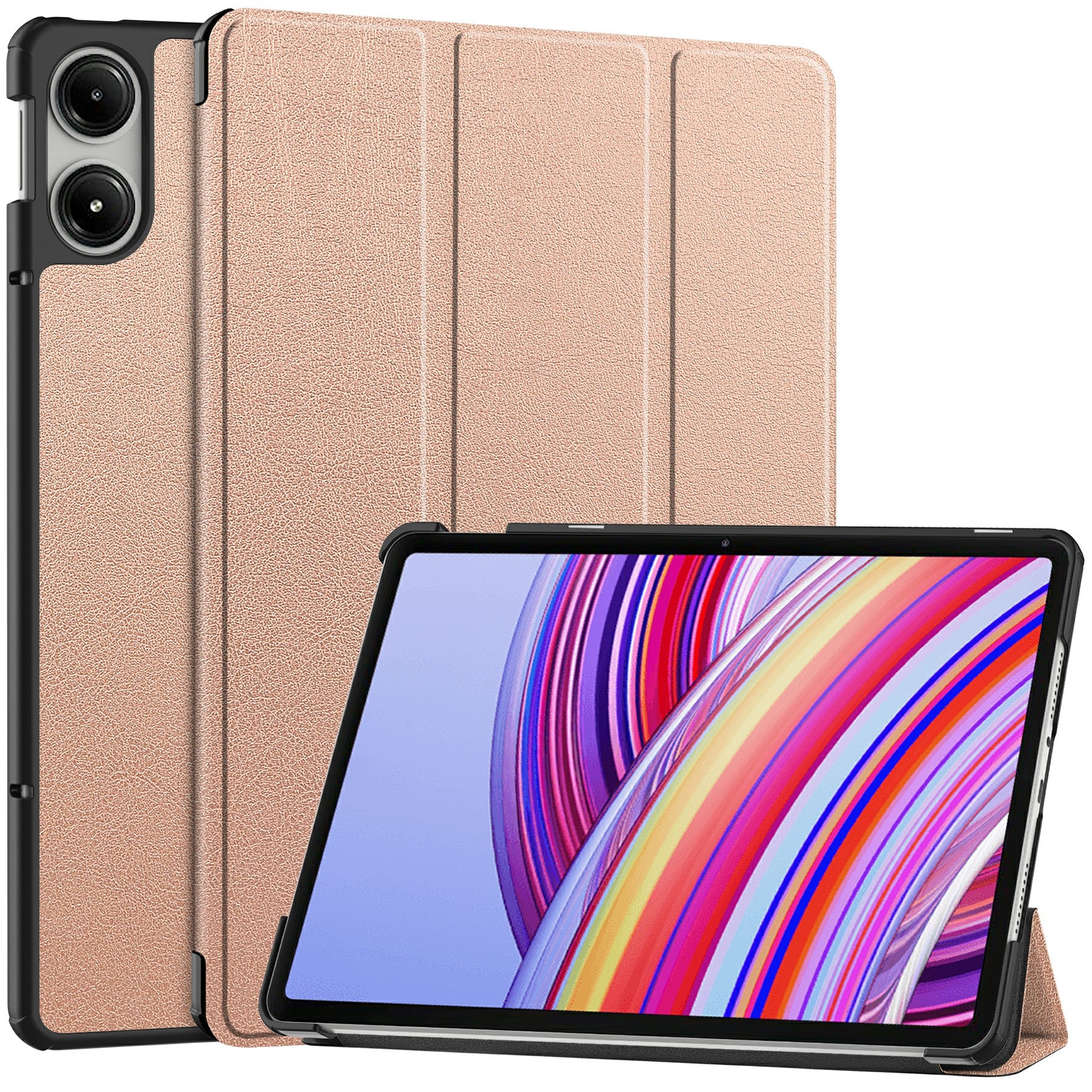 For Xiaomi Redmi Pad Pro Case Tri-fold Stand Leather Tablet Cover with Auto Wake / Sleep