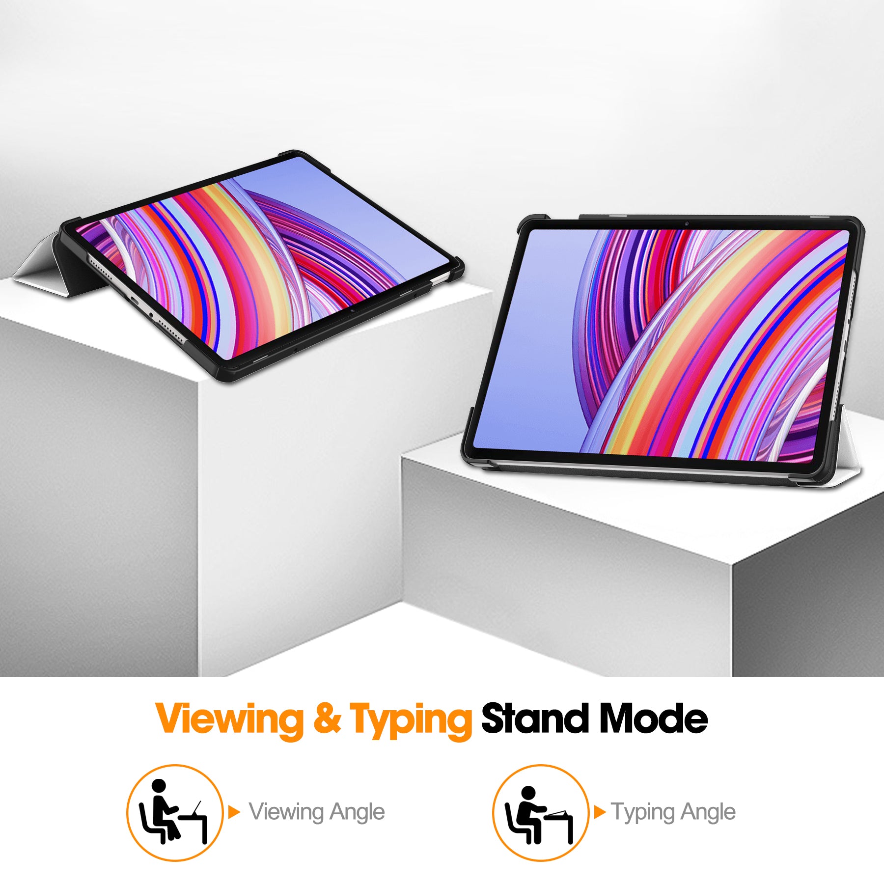 For Xiaomi Redmi Pad Pro Auto Wake / Sleep Tablet Case Trifold Stand Pattern Printed Leather Cover