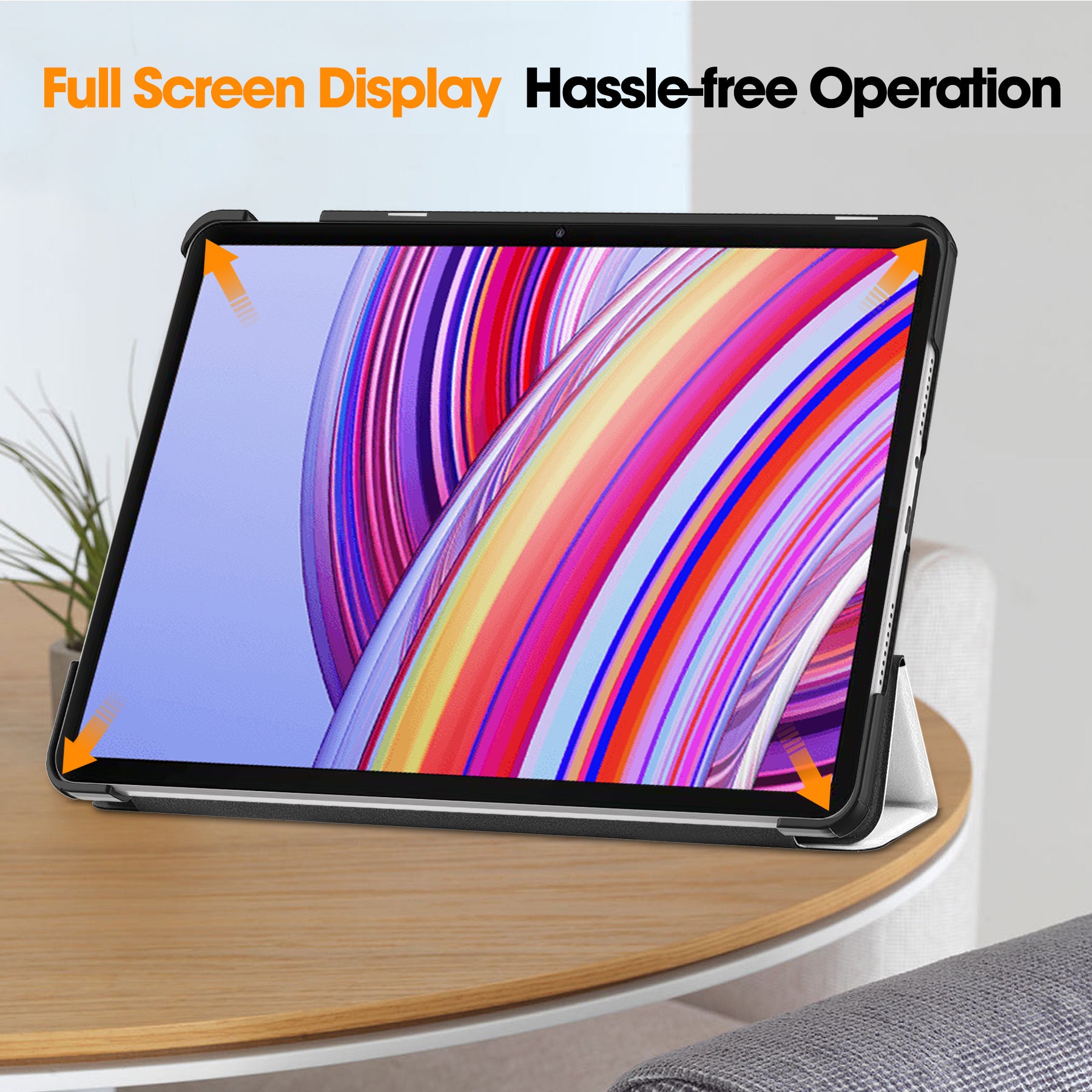 For Xiaomi Redmi Pad Pro Auto Wake / Sleep Tablet Case Trifold Stand Pattern Printed Leather Cover