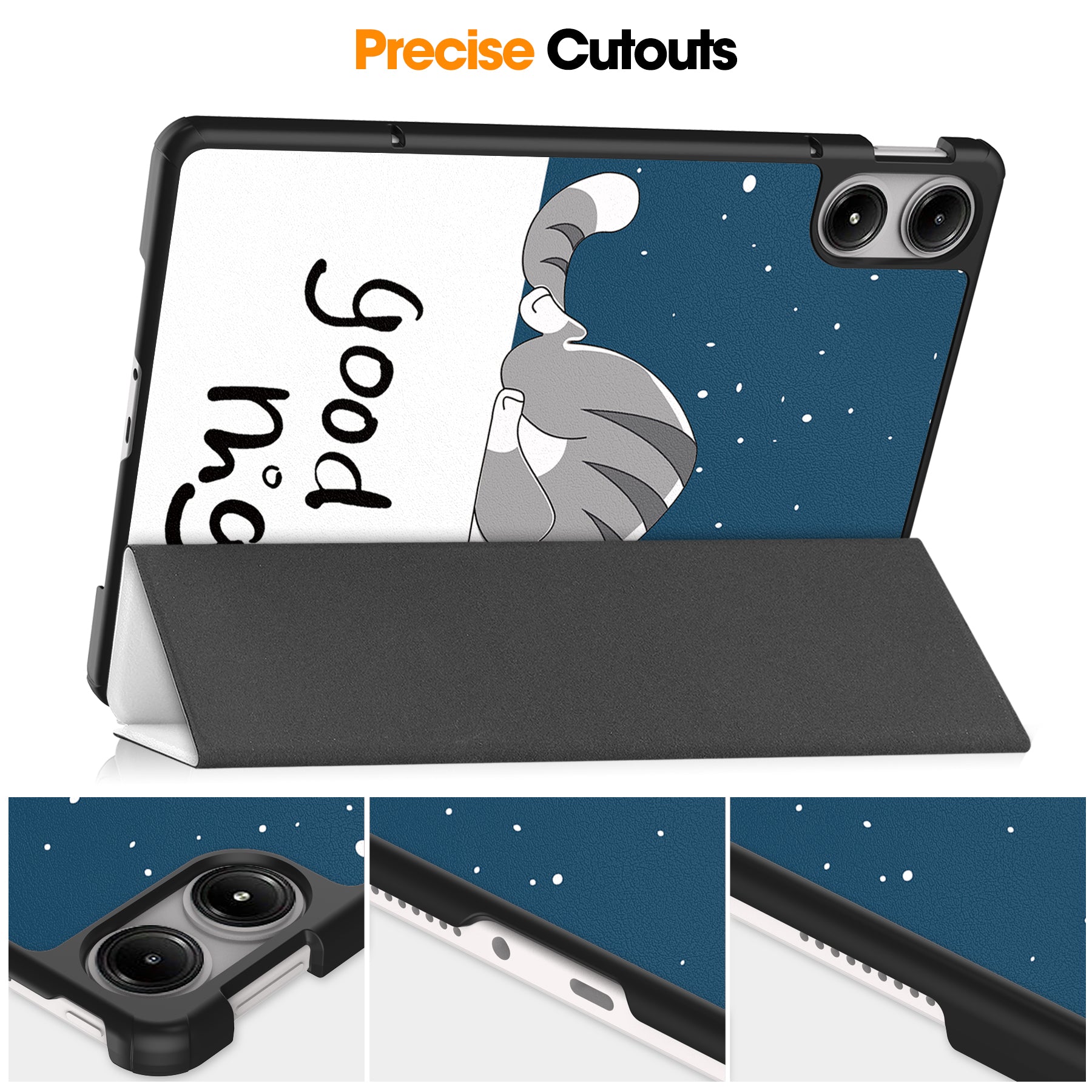 For Xiaomi Redmi Pad Pro Auto Wake / Sleep Tablet Case Trifold Stand Pattern Printed Leather Cover