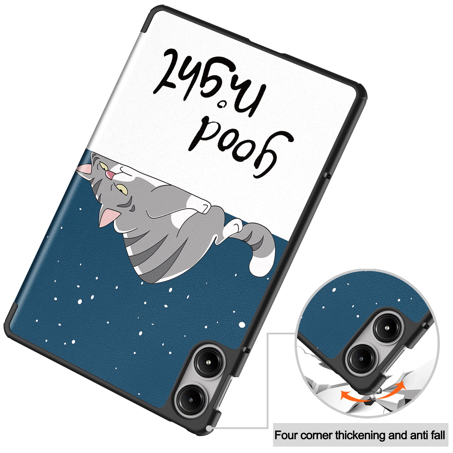 For Xiaomi Redmi Pad Pro Auto Wake / Sleep Tablet Case Trifold Stand Pattern Printed Leather Cover