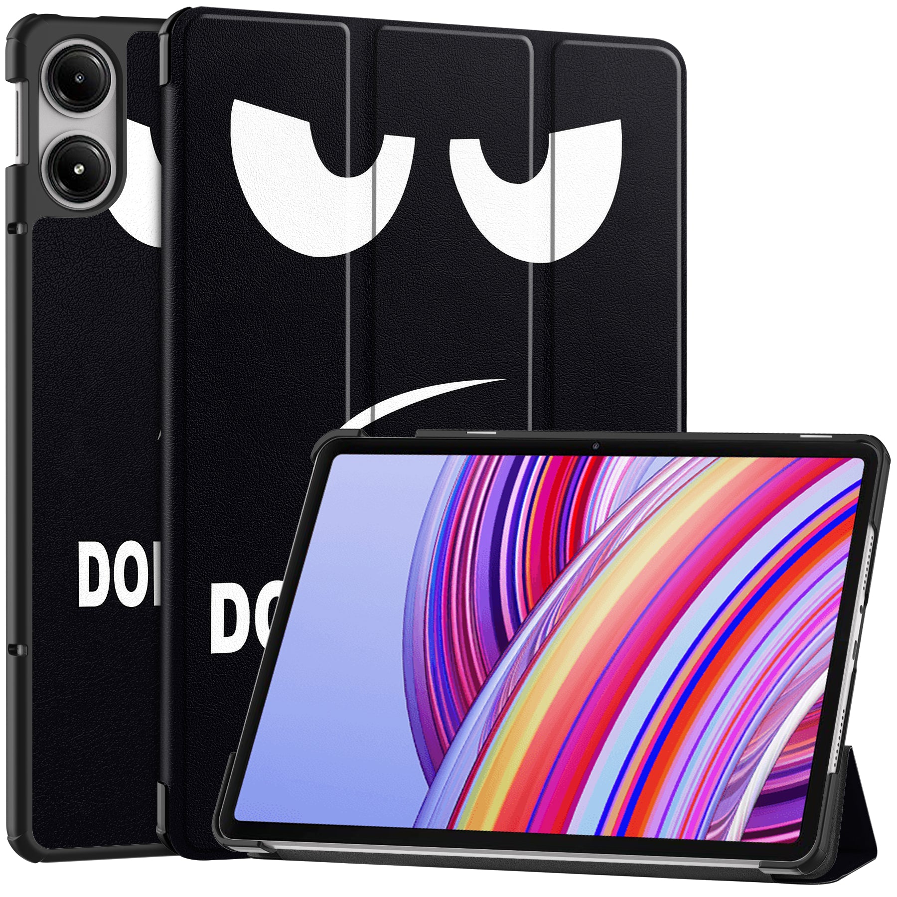 For Xiaomi Redmi Pad Pro Auto Wake / Sleep Tablet Case Trifold Stand Pattern Printed Leather Cover