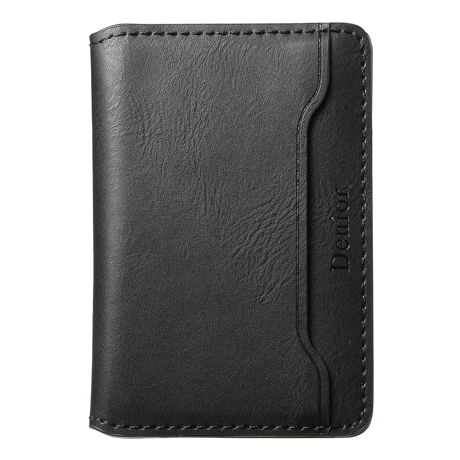 DENIOR Magnetic Card Case Compatible with MagSafe PU Leather Phone Card Holder Kickstand