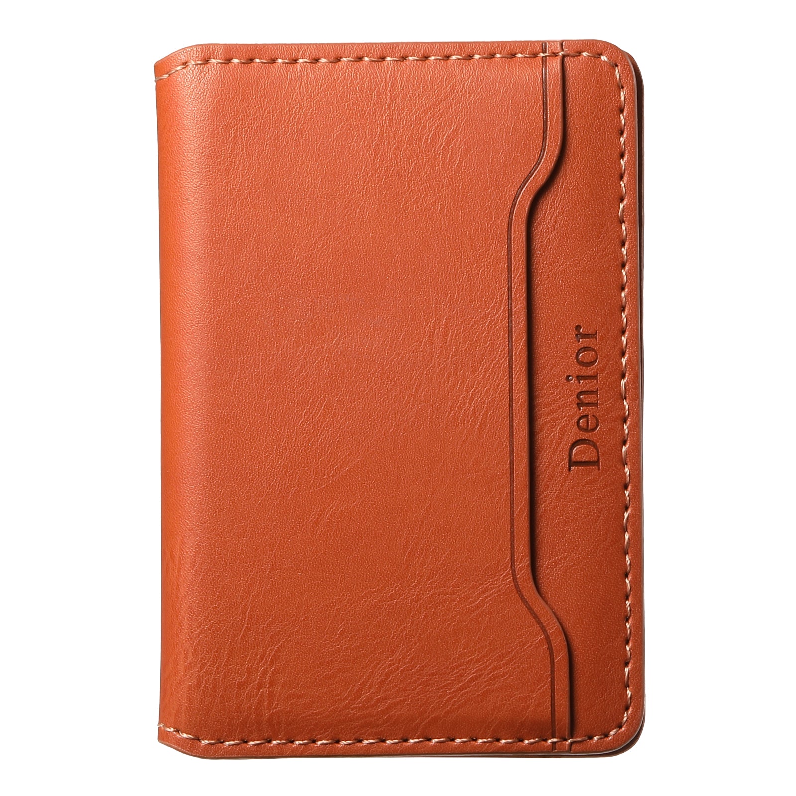 DENIOR Magnetic Card Case Compatible with MagSafe PU Leather Phone Card Holder Kickstand