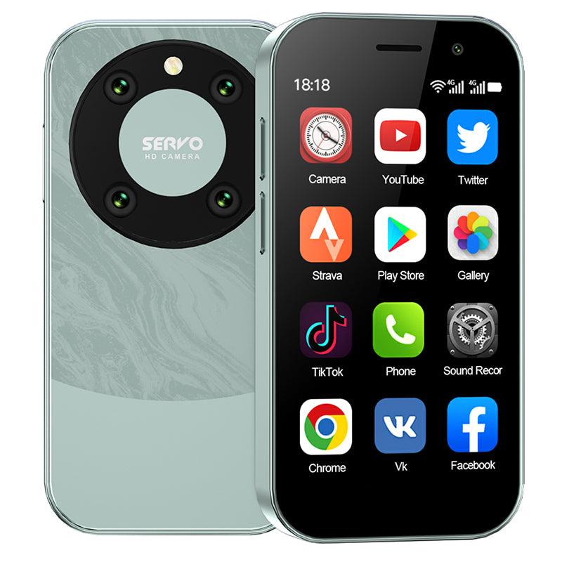 SERVO KING9000 3+64GB 3" Display Ultra-Mini 4G Smartphone, Dual SIM Dual Standby