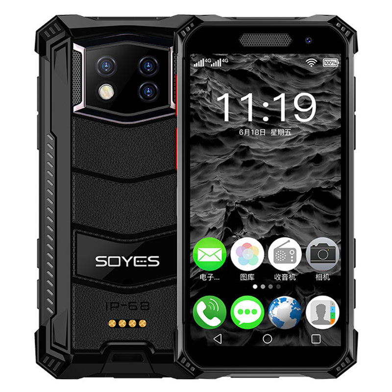 SOYES S10 Max 8+256GB 3.5 Inch Octa Core Android 10.0 Dual Cards 4G Mini Rugged Smartphone