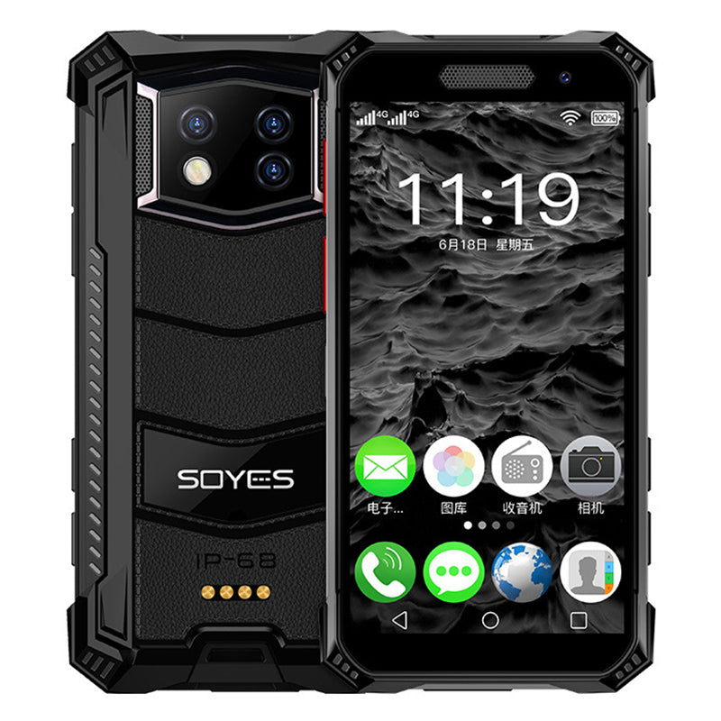 SOYES S10 Max 6+128GB 3.5 Inch Android 10.0 4G Mini Rugged Smartphone Support Dual Cards