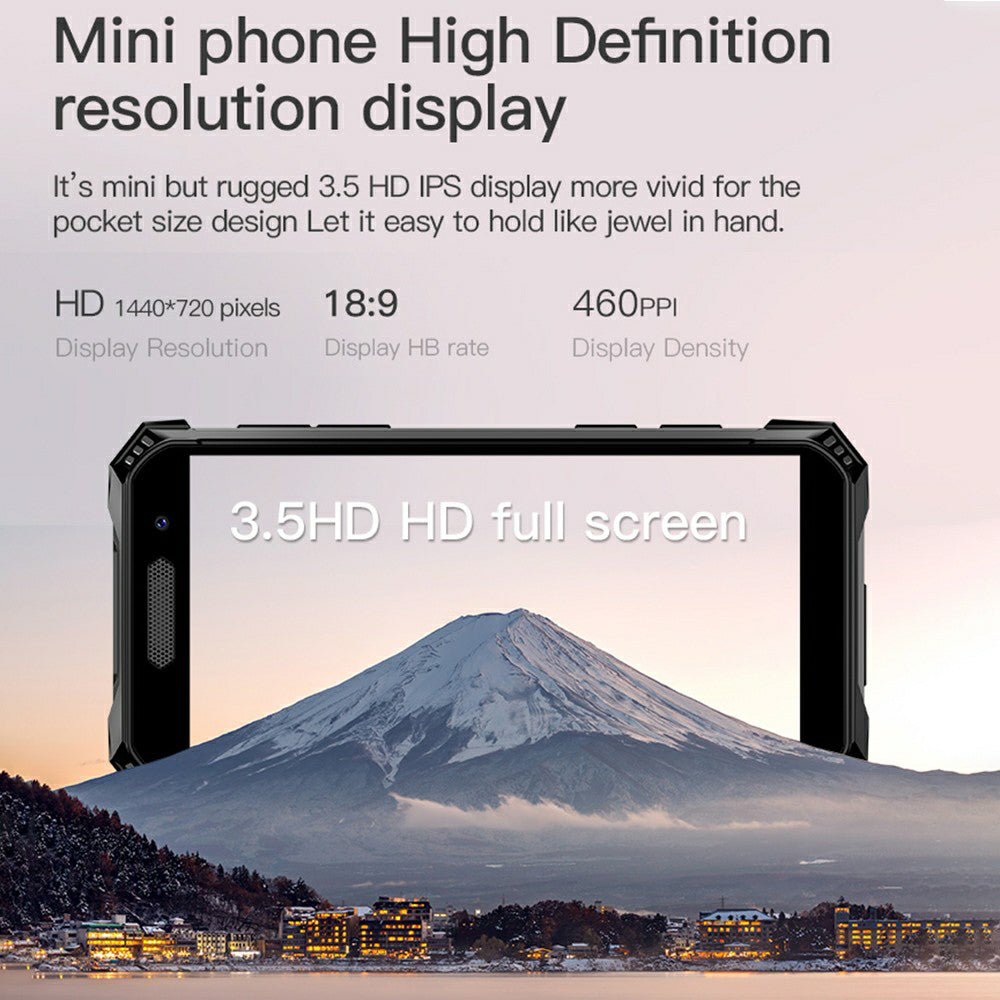 SOYES S10 Max 6+128GB 3.5 Inch Android 10.0 4G Mini Rugged Smartphone Support Dual Cards
