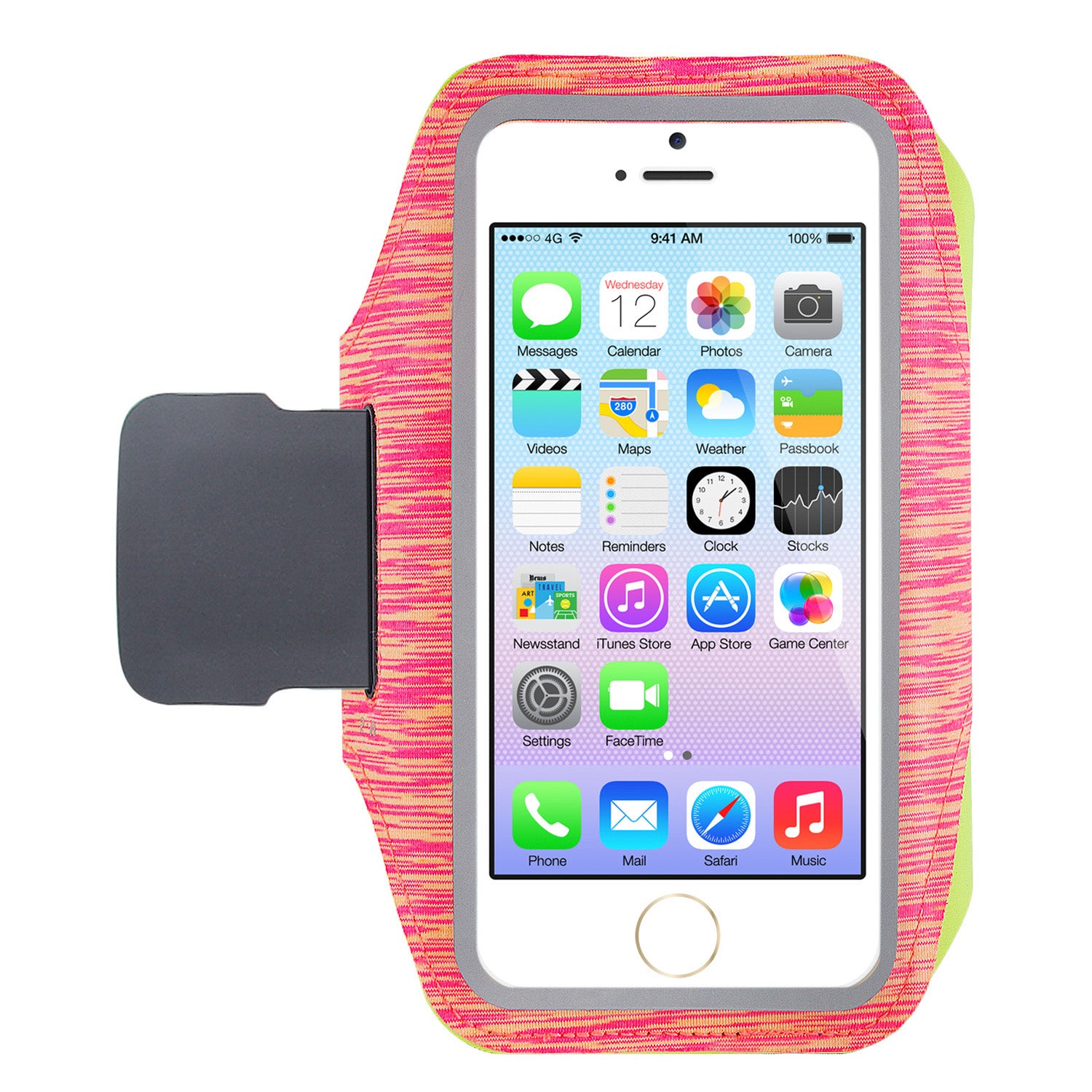 Outdoor Sports Arm Bag for Men and Women, Fitness Running Mobile Phone Pouch with Reflective Strip, Size L
