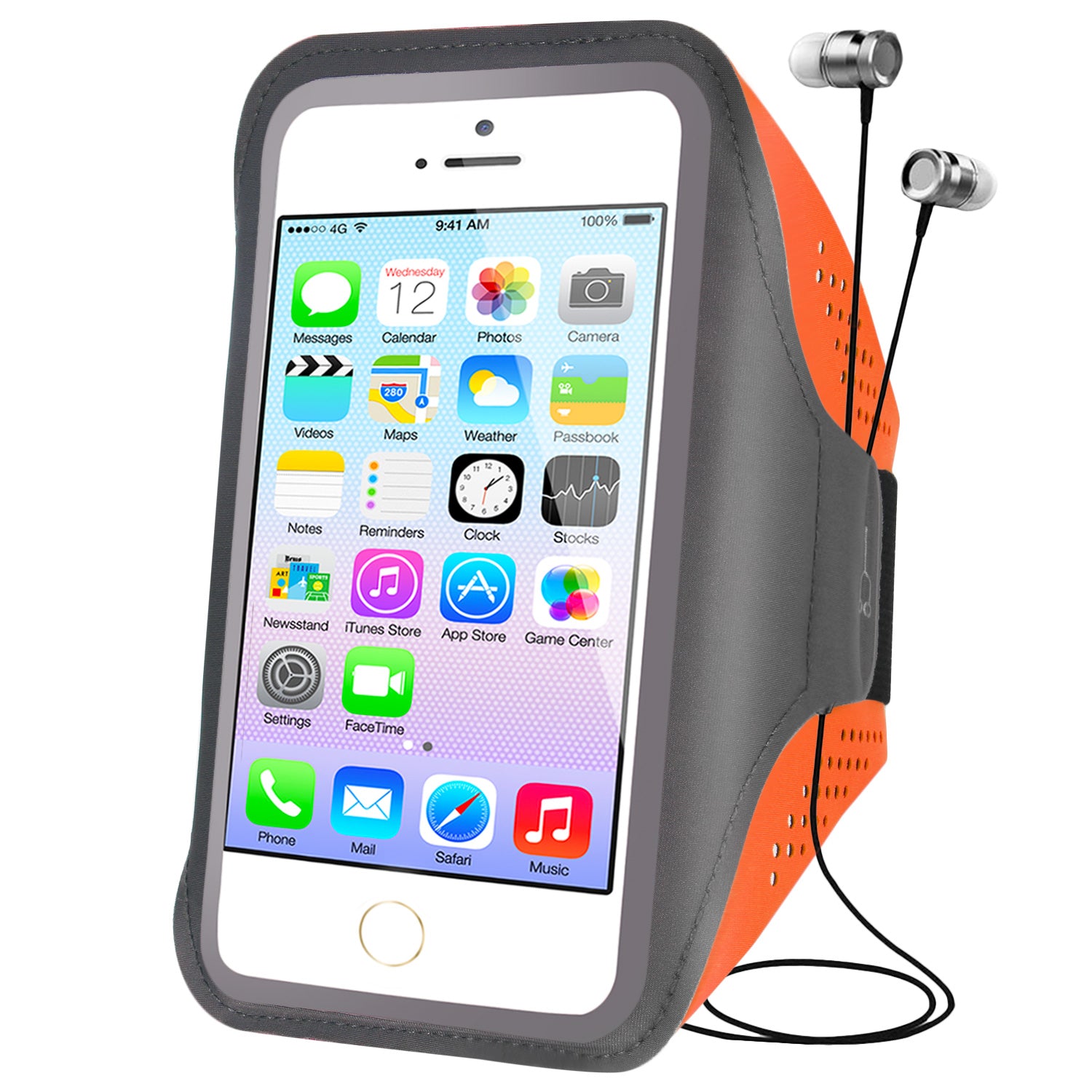 Outdoor Sports Arm Bag for Men and Women, Fitness Running Mobile Phone Pouch with Reflective Strip, Size L