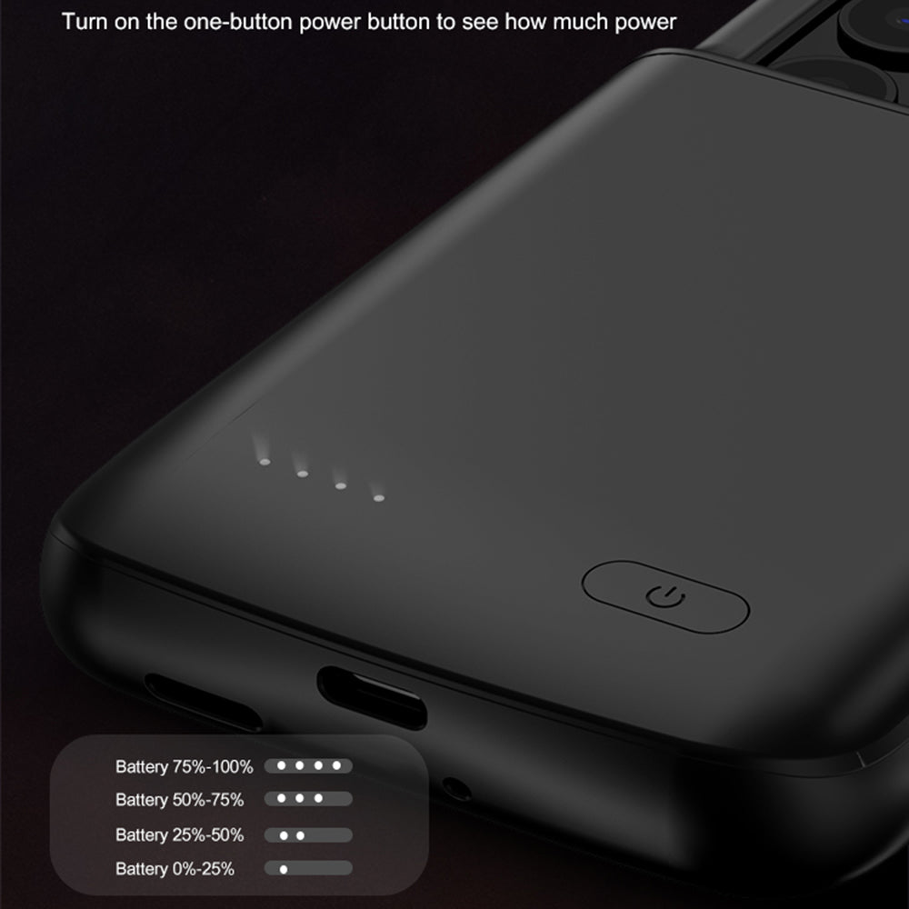 ZHX-215 For Samsung Galaxy S24 4500mAh Phone Extended Battery Soft Edge Cellphone Back Charging Case