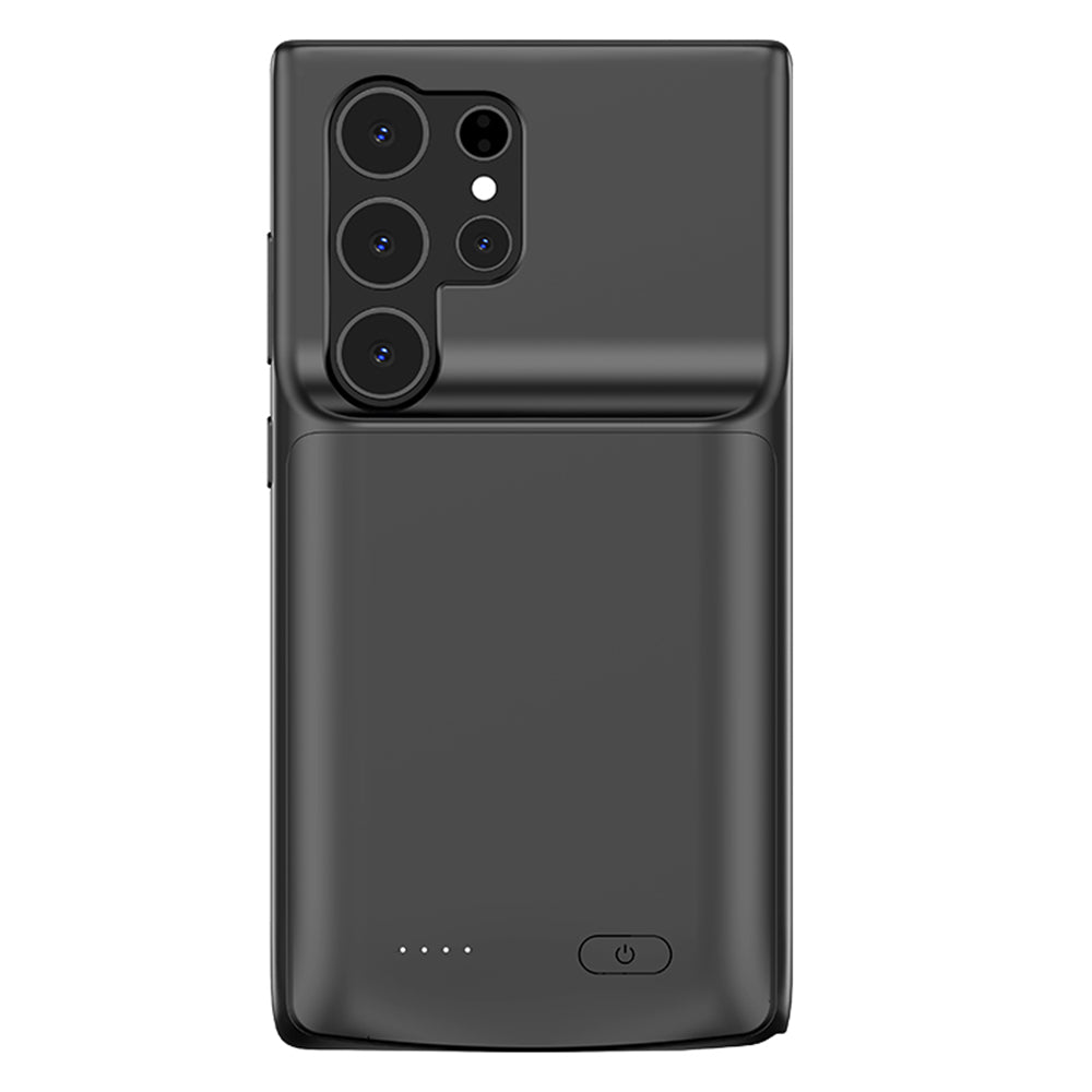 ZHX-217 For Samsung Galaxy S24 Ultra Battery Case 5000mAh Protective Battery Pack Cover Soft Edge