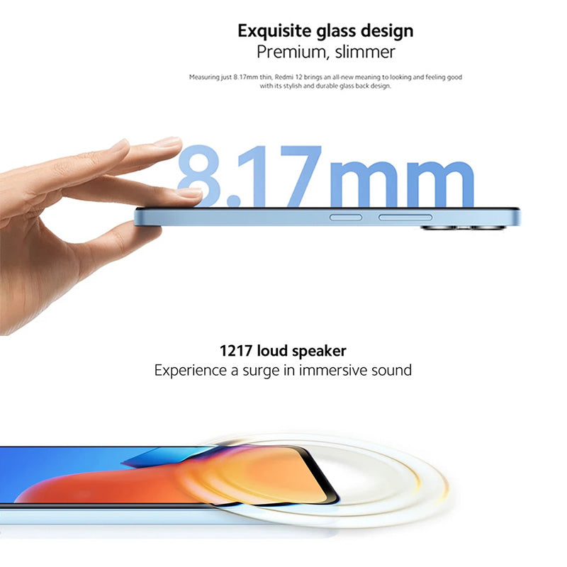 XIAOMI Redmi 12 EU Version 8GB+128GB 50MP Smartphone 6.79-inch IPS Display Cell Phone