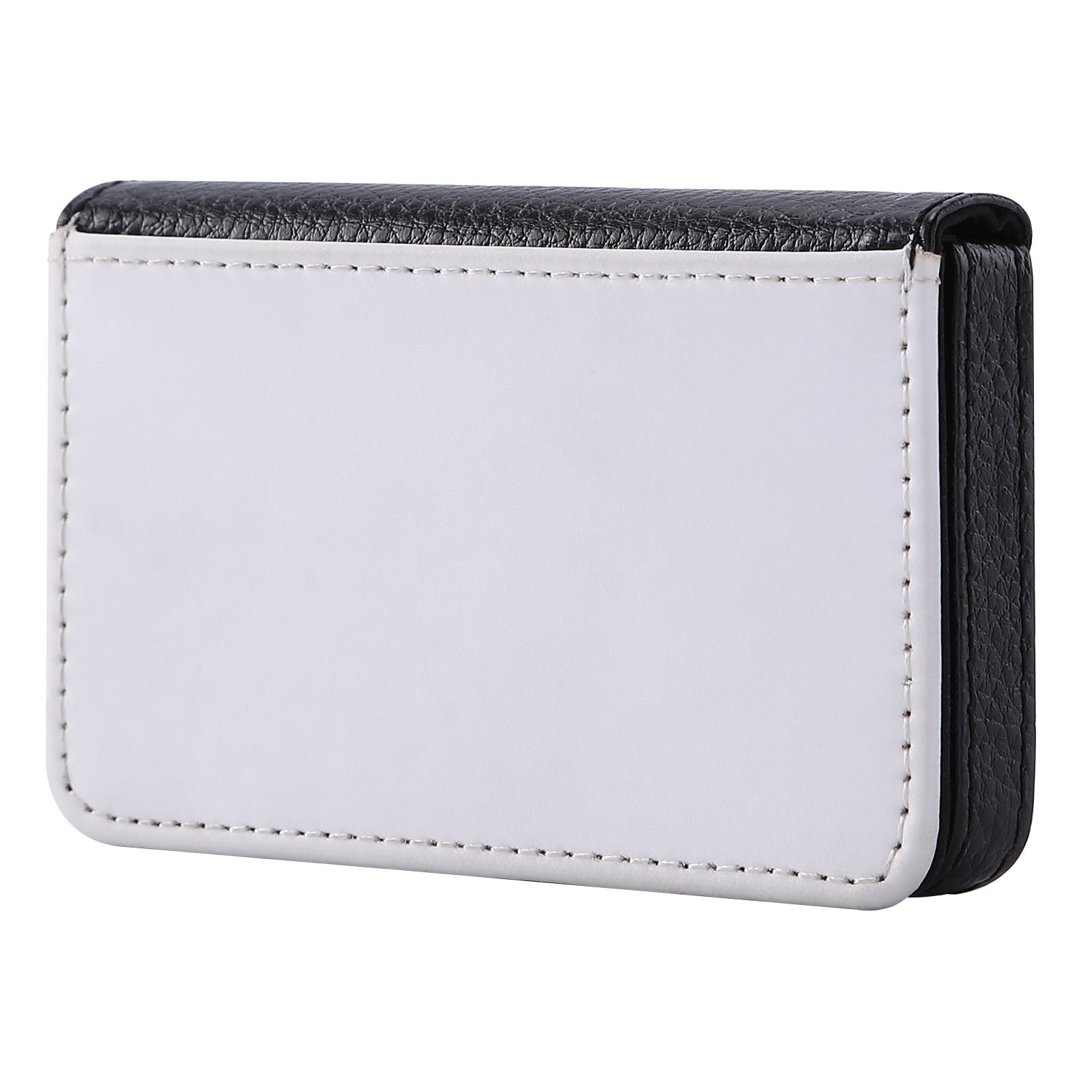 Magnetic PU Leather Business Card Holder Portable Mini Card Storage Organizer Box