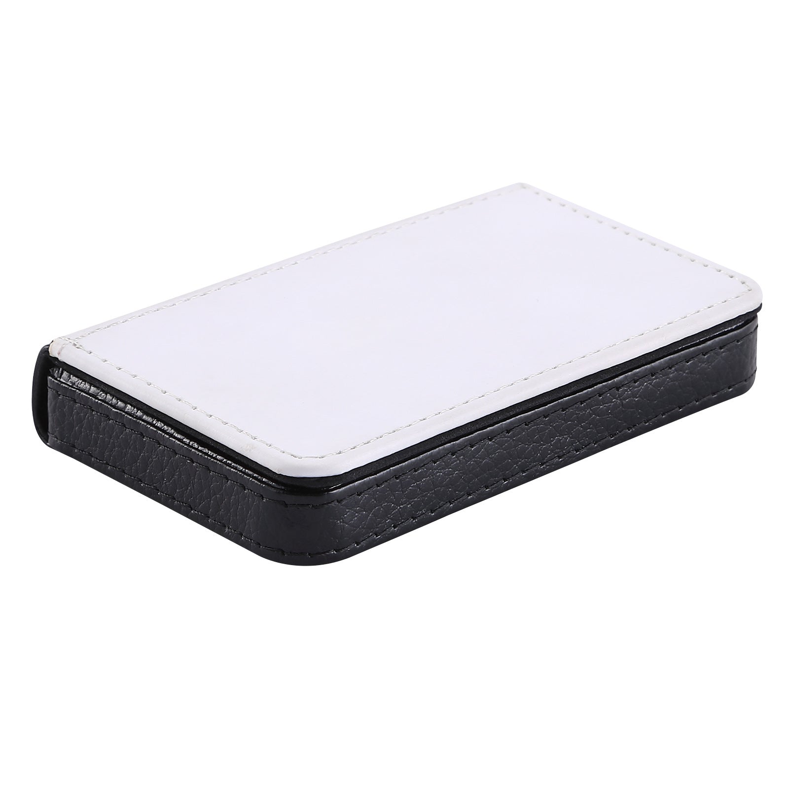 Magnetic PU Leather Business Card Holder Portable Mini Card Storage Organizer Box