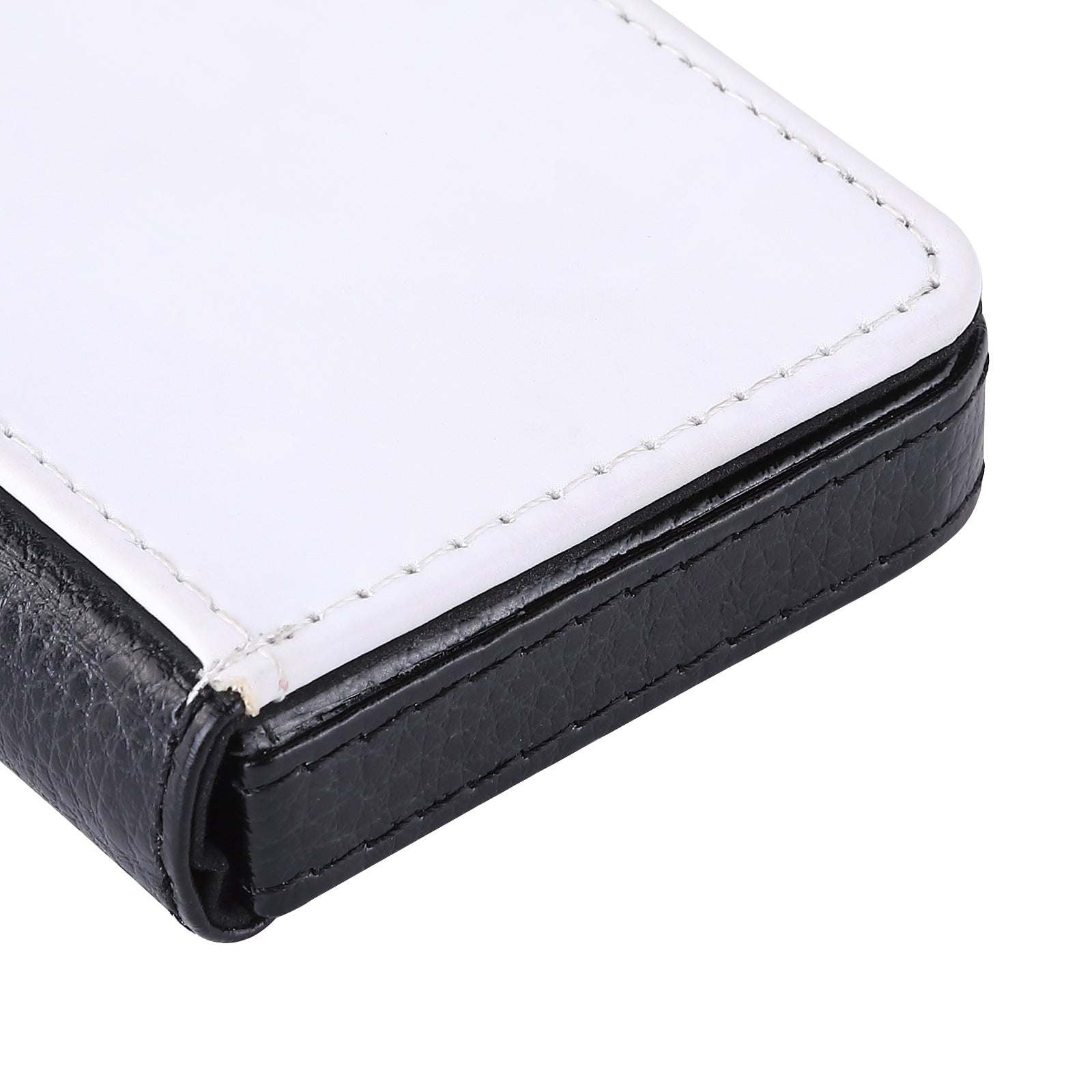 Magnetic PU Leather Business Card Holder Portable Mini Card Storage Organizer Box