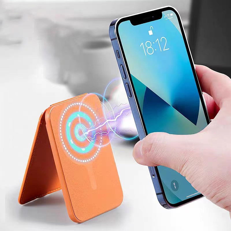 ILEX PACK Compatible with MagSafe Card Bag for Mobile Phone with Adjustable Kickstand