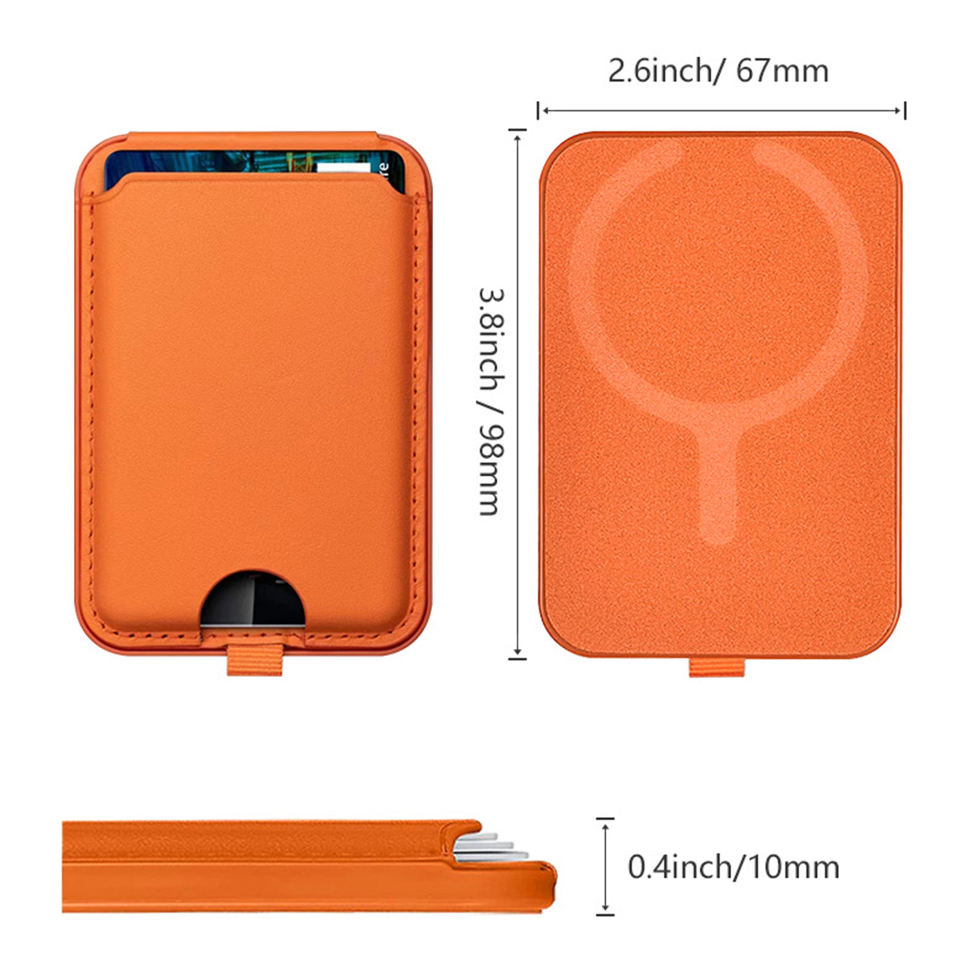 ILEX PACK Compatible with MagSafe Card Bag for Mobile Phone with Adjustable Kickstand
