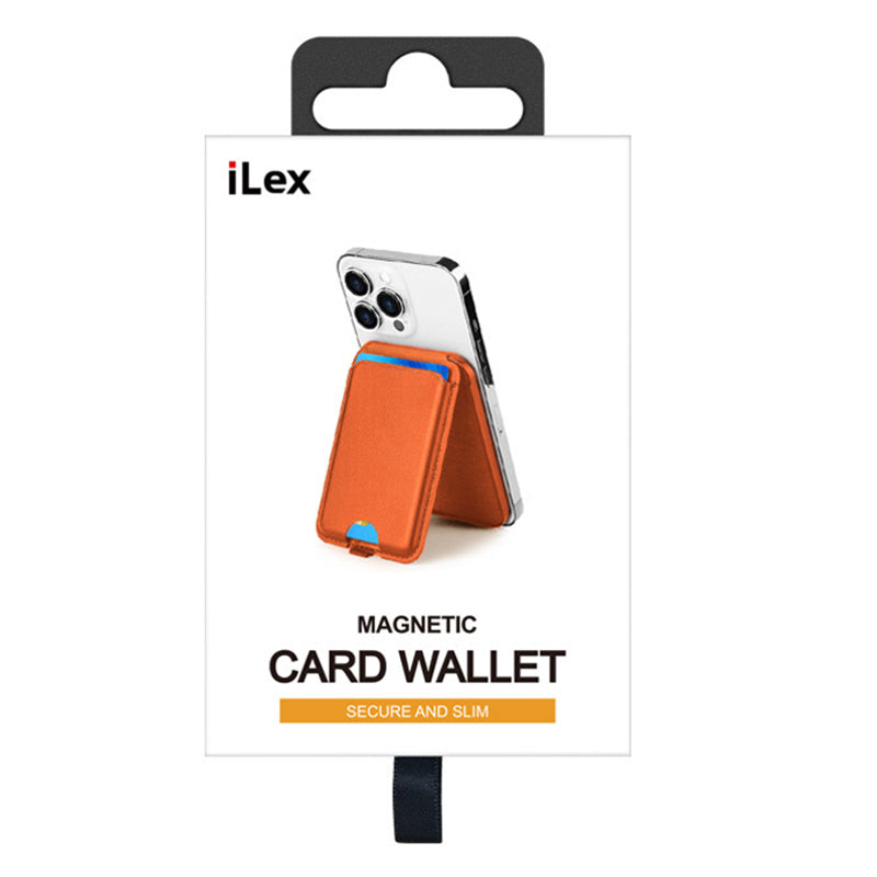 ILEX PACK Compatible with MagSafe Card Bag for Mobile Phone with Adjustable Kickstand