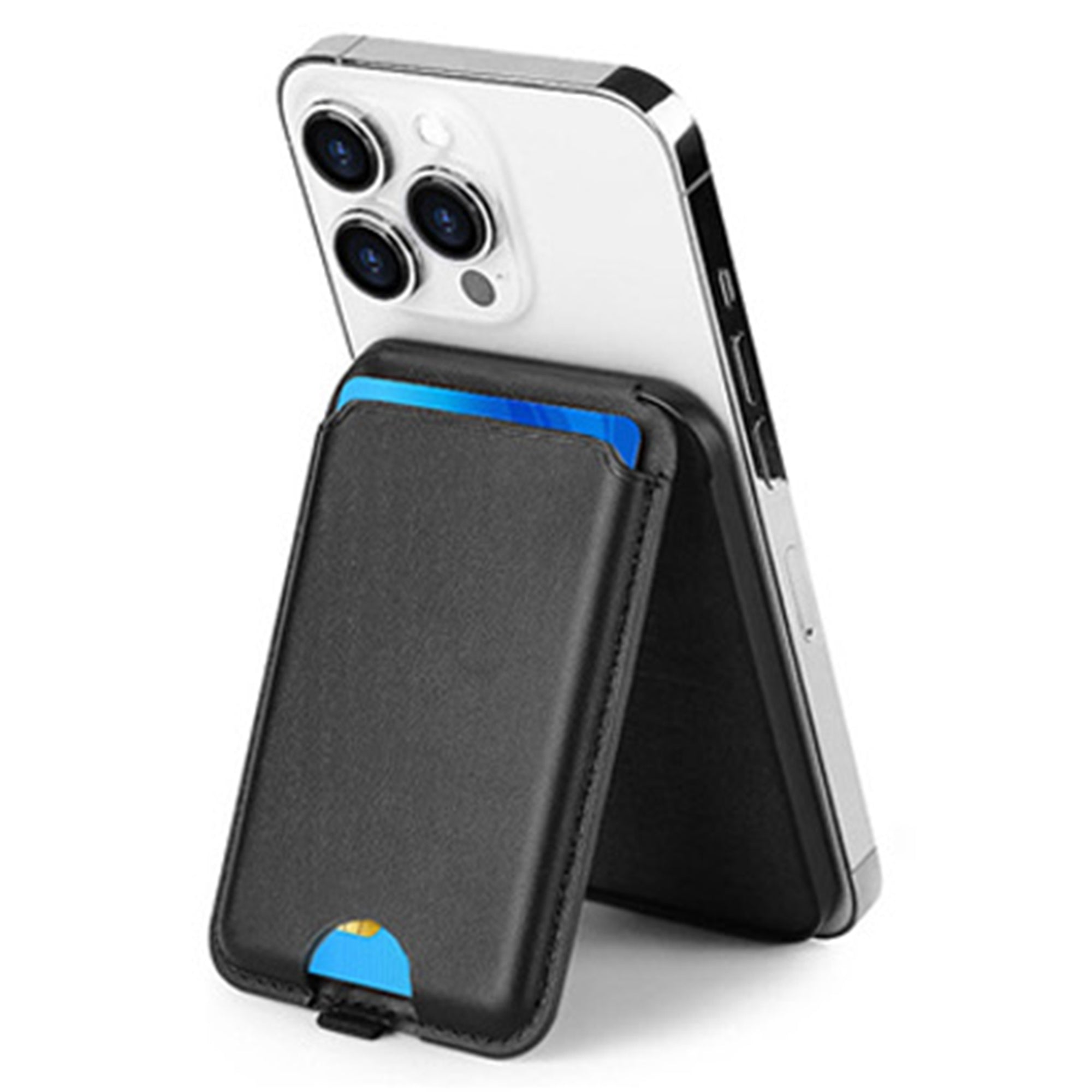 ILEX PACK Compatible with MagSafe Card Bag for Mobile Phone with Adjustable Kickstand