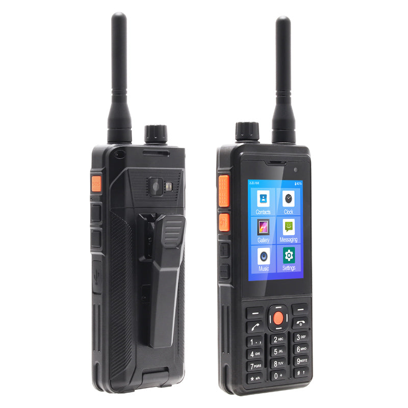 UNIWA P5 2.8 Inch NFC Walkie Talkie Android 9.0 4G Smartphone Support Zello POC, 4G LTE Network+UHF Analog Version