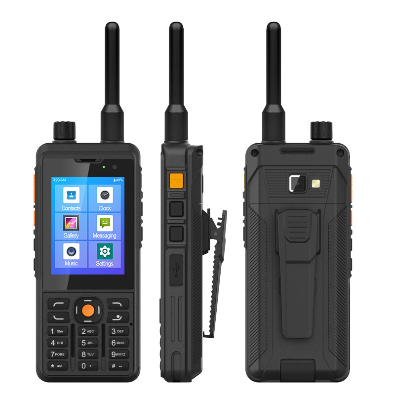 UNIWA P5 2.8 Inch NFC Walkie Talkie Android 9.0 4G Smartphone Support Zello POC, 4G LTE Network+UHF Analog Version
