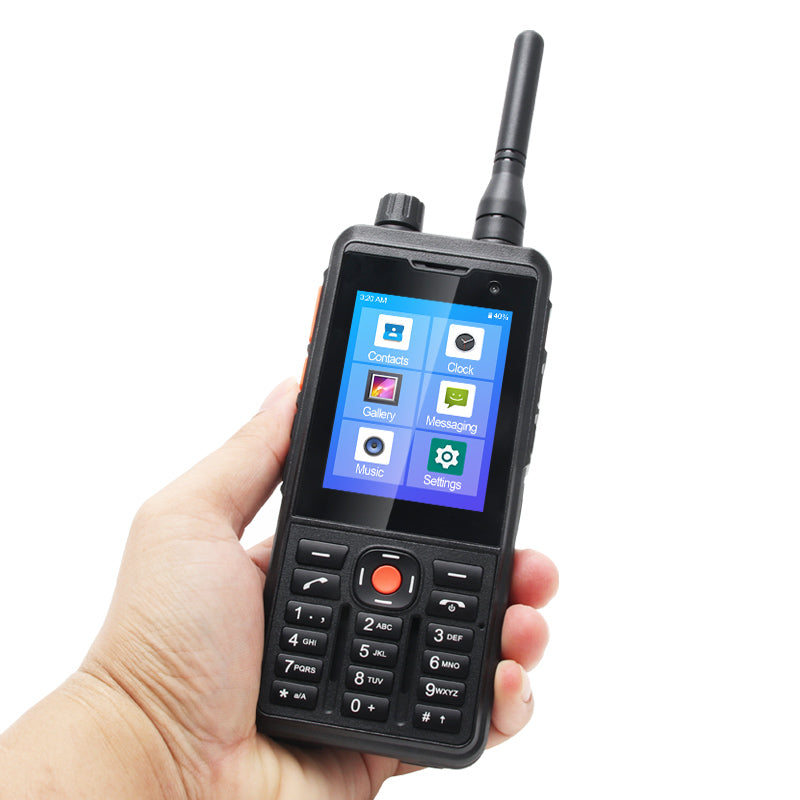 UNIWA P5 2.8 Inch NFC Walkie Talkie Android 9.0 4G Smartphone Support Zello POC, 4G LTE Network+UHF Analog Version