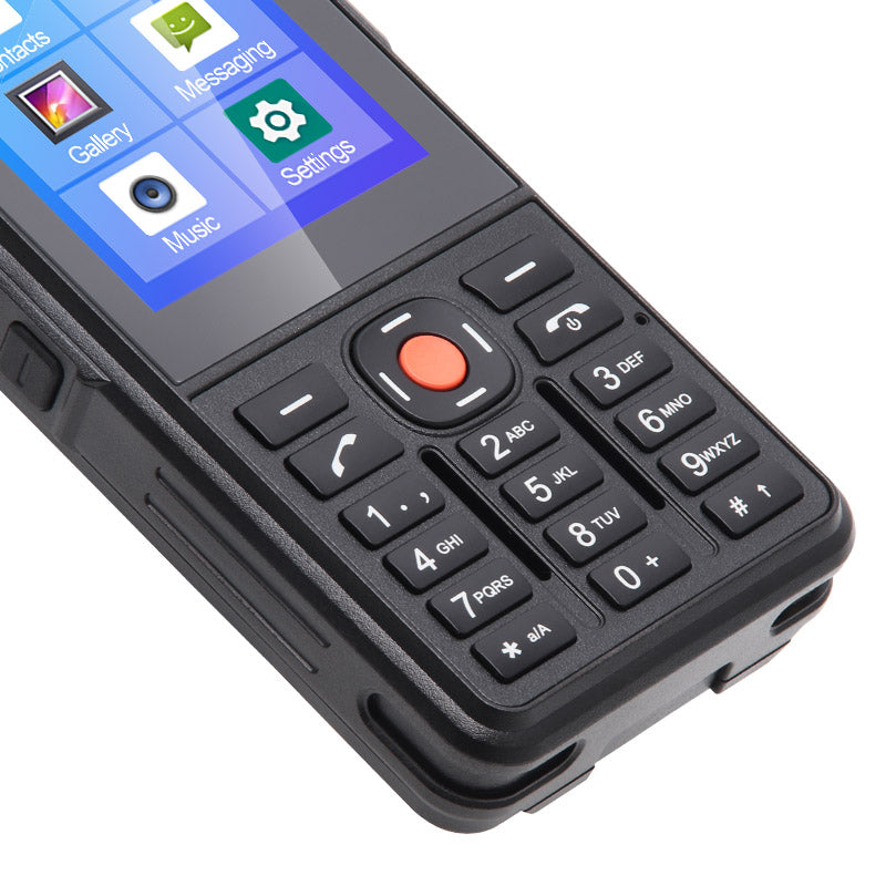 UNIWA P5 2.8 Inch NFC Walkie Talkie Android 9.0 4G Smartphone Support Zello POC, 4G LTE Network+UHF Analog Version