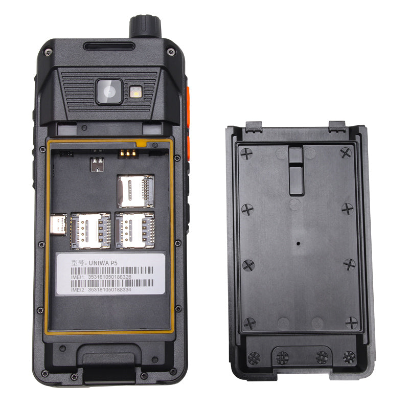 UNIWA P5 2.8 Inch Android 9.0 NFC Walkie Talkie 4G Smartphone Support Zello POC, 4G LTE Network+UHF DMR Version