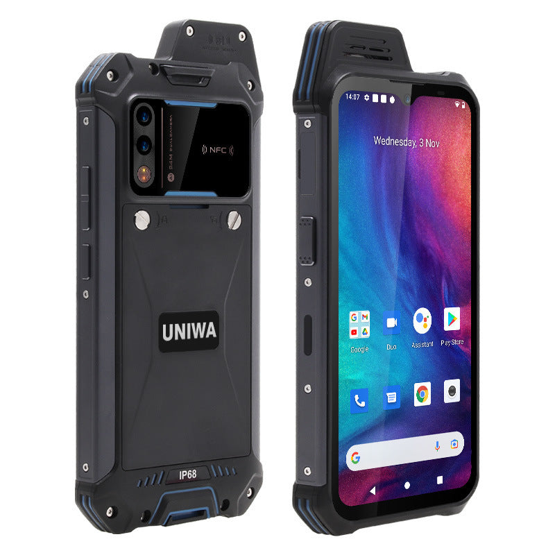 UNIWA W888 6.3-inch Phone 4+64GB IP68 Waterproof 4G Smartphone FHD+ IPS Intercom Mobile Phone